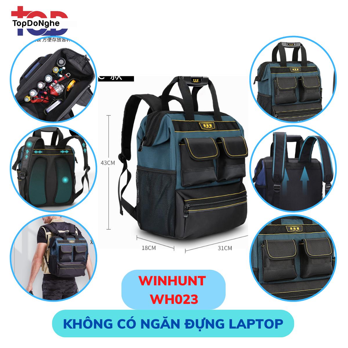 Balo đồ nghề EASEMAN WINHUNT cao cấp Balo đựng đồ nghề cơ khí sửa chữa điện nước, camera, thạch cao đế nhựa chống thấm nước có ngăn để laptop balo  đồ_thumbnail_2