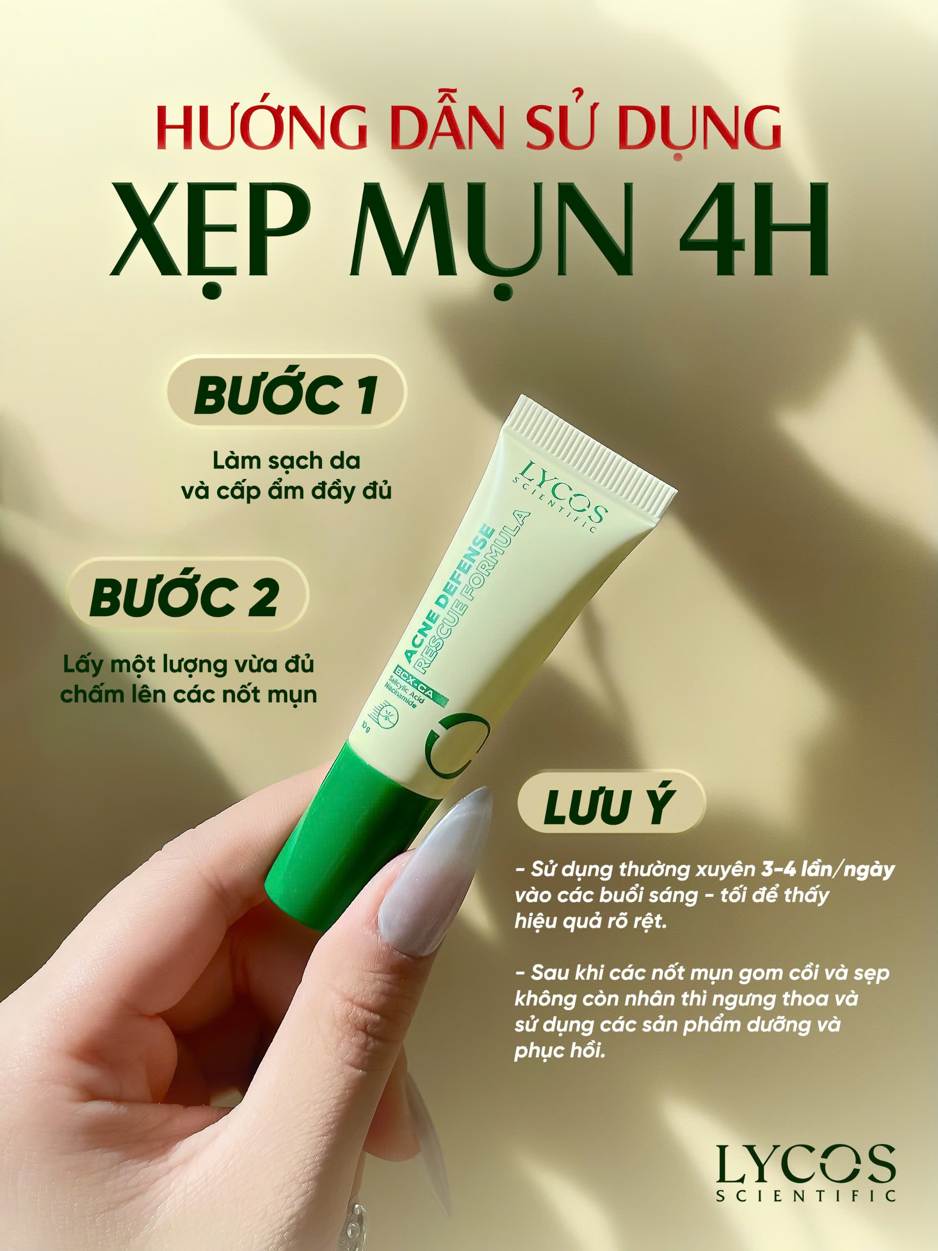 Kem Chấm Mụn LYCOS Acne Defense Rescue Formula Hỗ Trợ Làm Khô Cồi, Làm Dịu Và Chăm Sóc Vùng Da Mụn10g_thumbnail_3