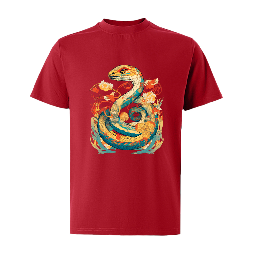 Áo thun nam form rộng 12 con giáp tuổi Tỵ ATD482 Miucho Iconic cotton cổ tròn in graphic_thumbnail_19