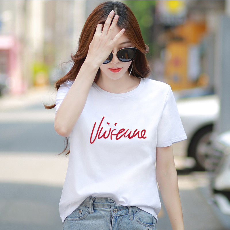 [Form Rộng] Áo thun trắng dáng rộng in chữ - Áo phông nữ trắng form rộng LOZA G0048_thumbnail_3