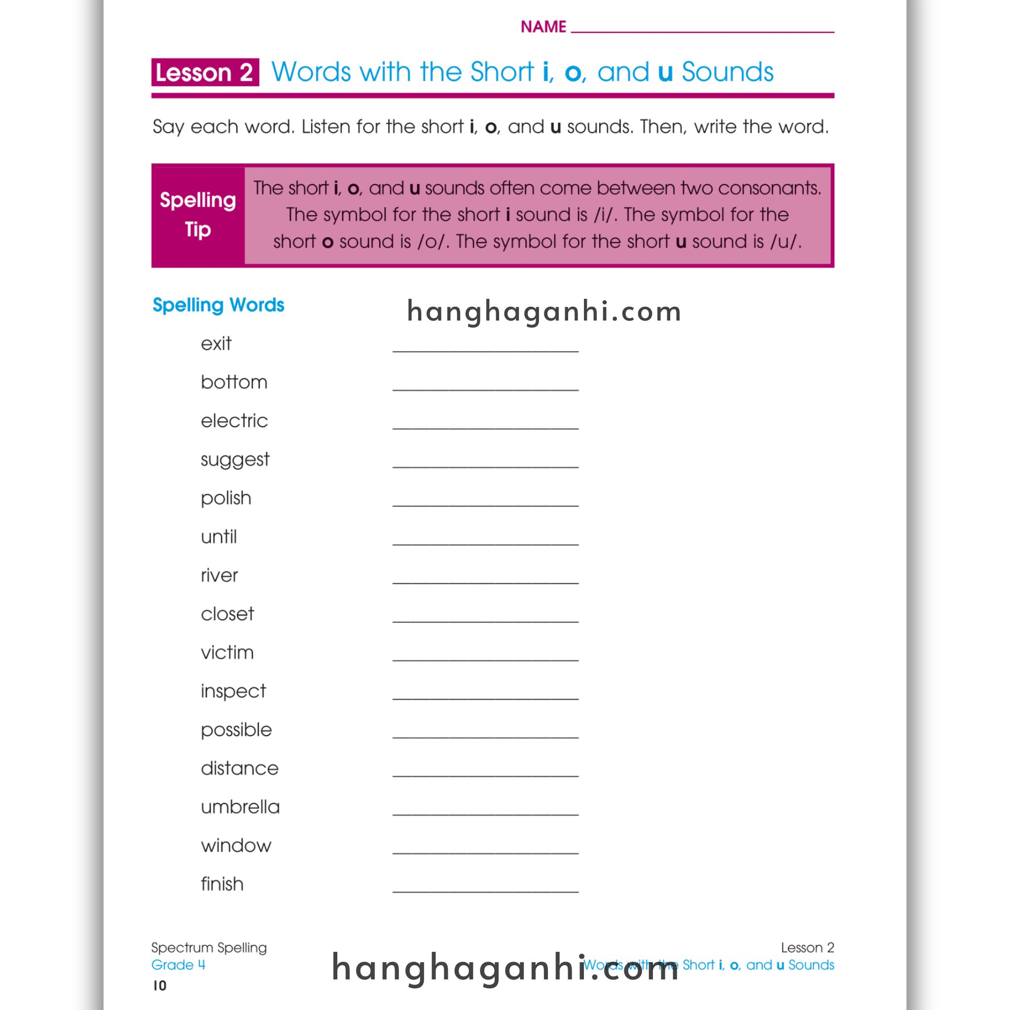 Sách Spectrum Spelling Workbook Grade 4_thumbnail_5