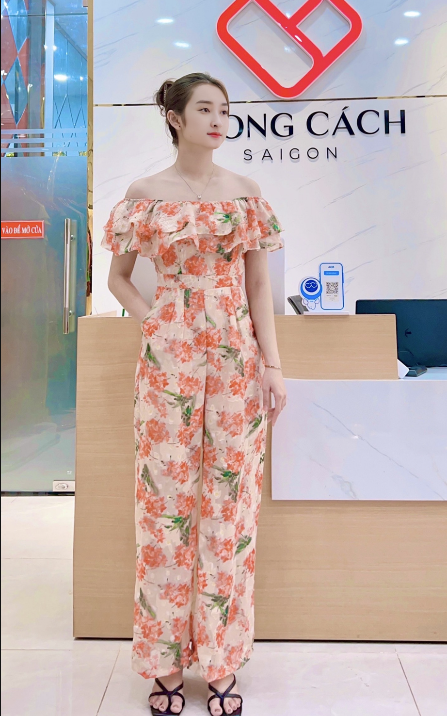 Jumpsuit ống rộng bèo ngực mặc 2 kiểu_thumbnail_4
