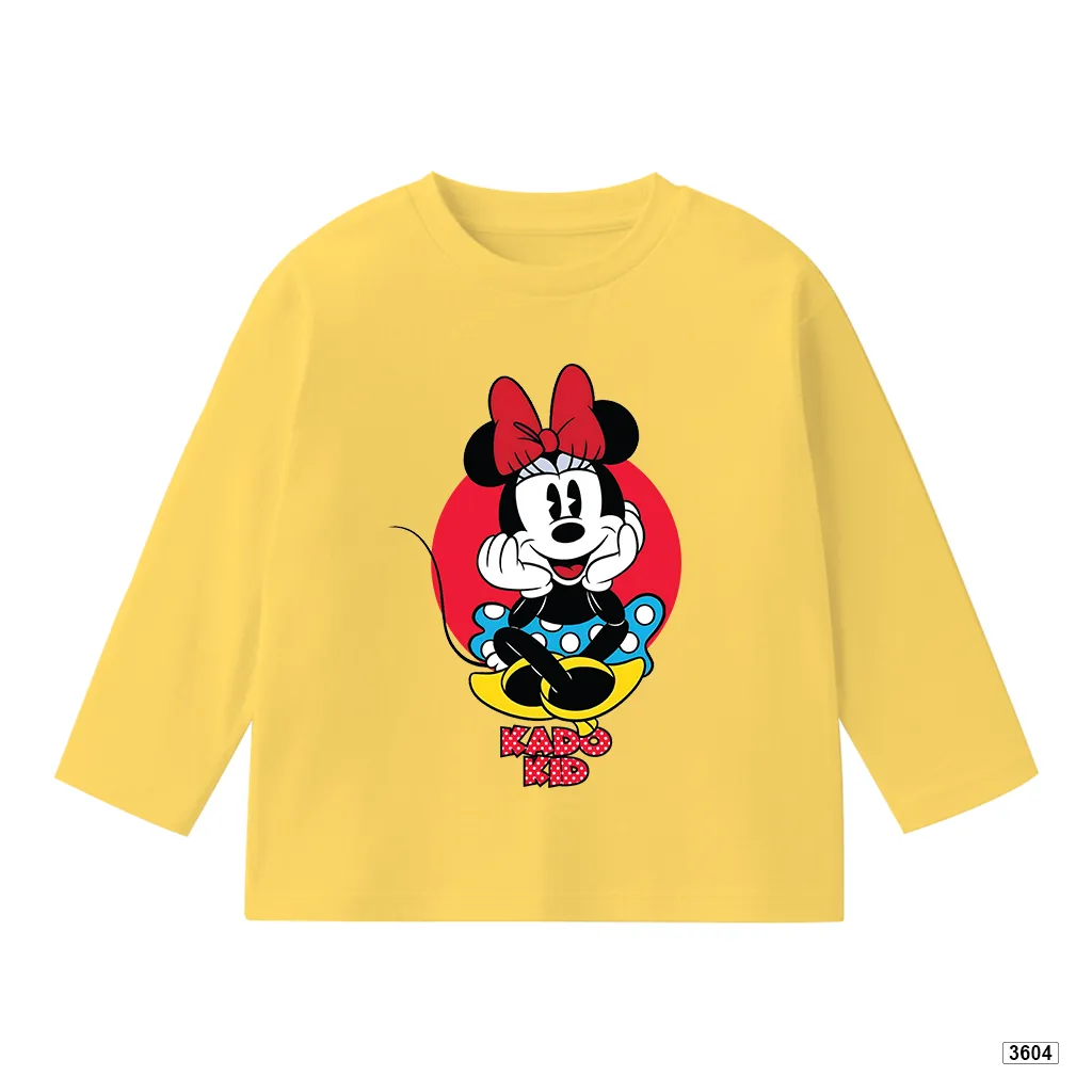 Áo thun bé gái tay dài Chuột Miinnie Kado 3604_thumbnail_0