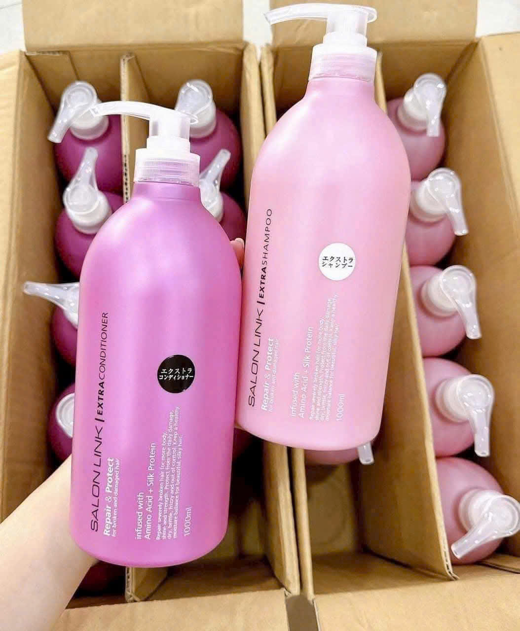 BỘ CẶP DẦU GỘI XẢ PHỤC HỒI SALON LINK - JAPAN 1000ml_thumbnail_1