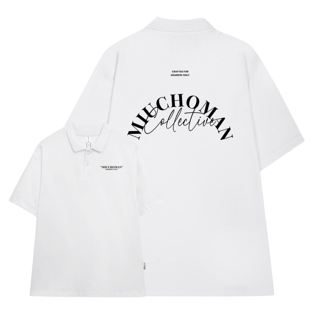 Áo polo nam form rộng PLD210 Miucho Man in Typography_thumbnail_6