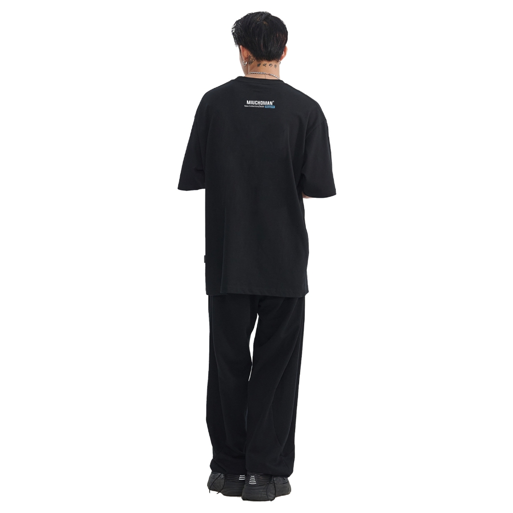 Áo thun nam form rộng ATD383 Miucho Man cotton cổ tròn in typography_thumbnail_4