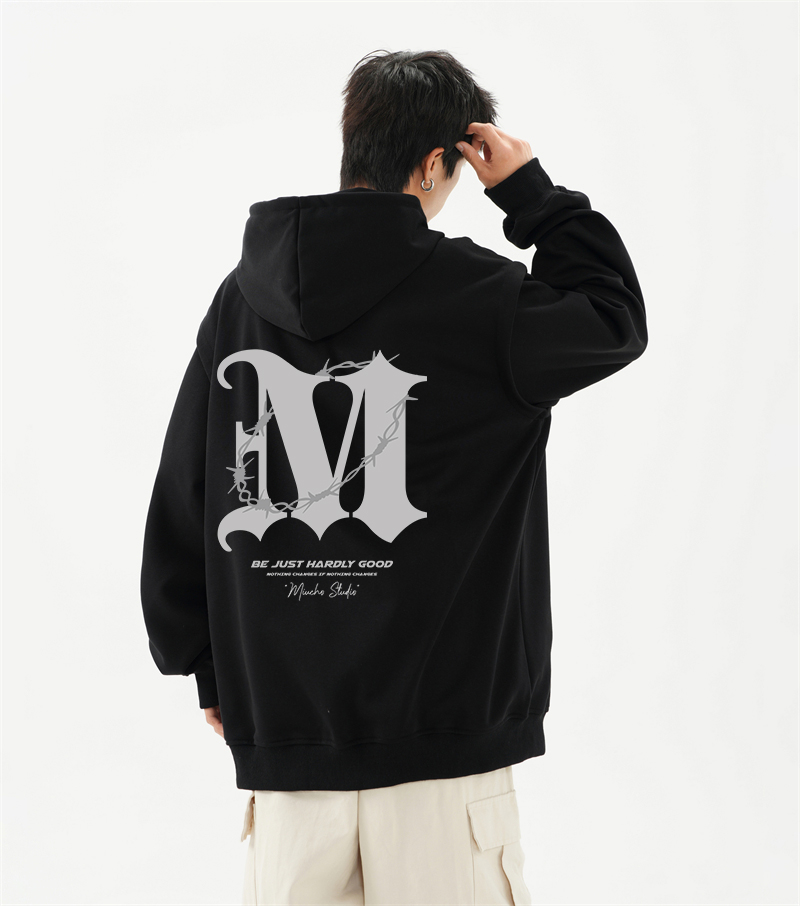 Áo hoodie zip nam local brand form rộng HZD1583 Miucho Club vải nỉ chân cua dày dặn mũ rộng in mix_thumbnail_2