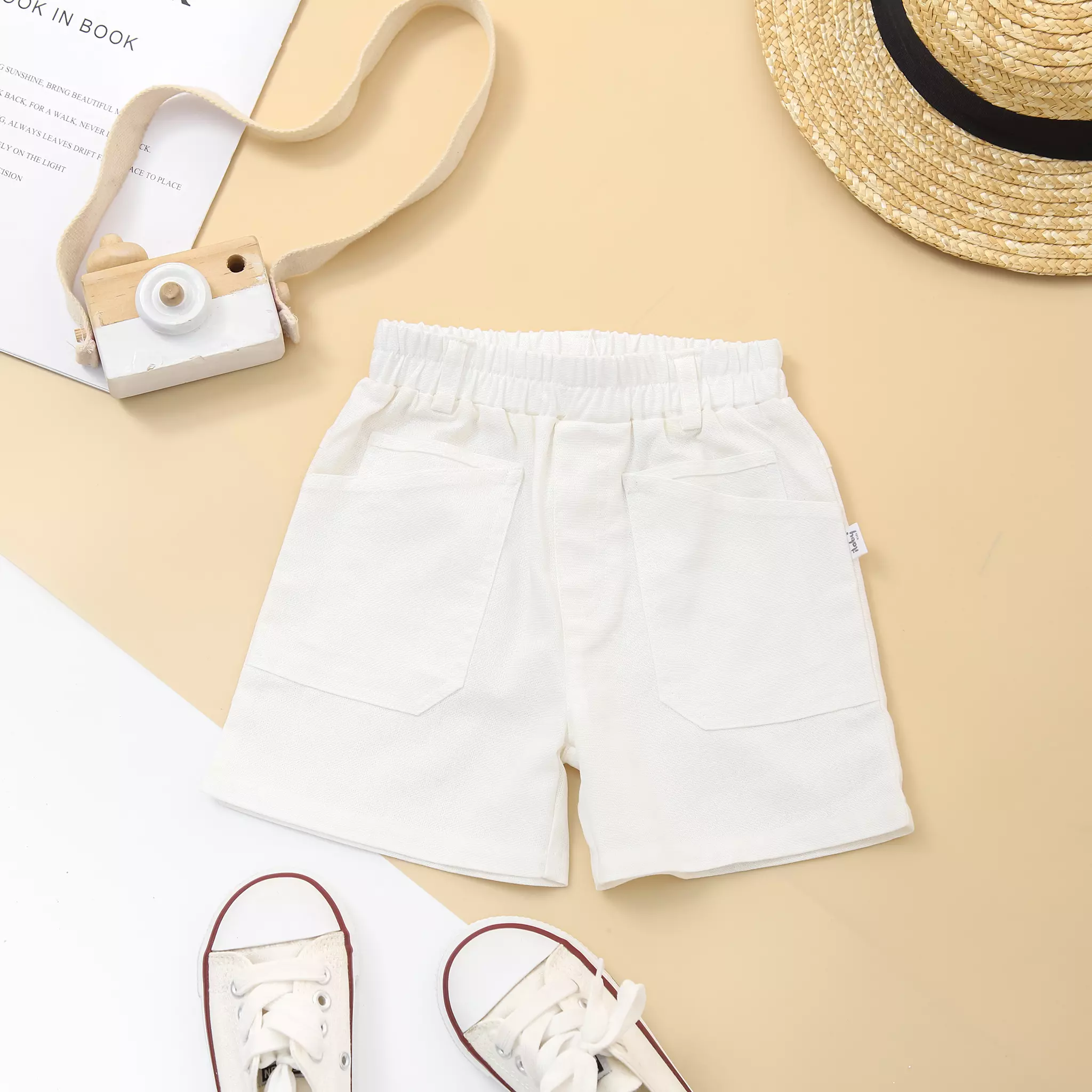 Quần short linen phối túi ziczăc_thumbnail_1