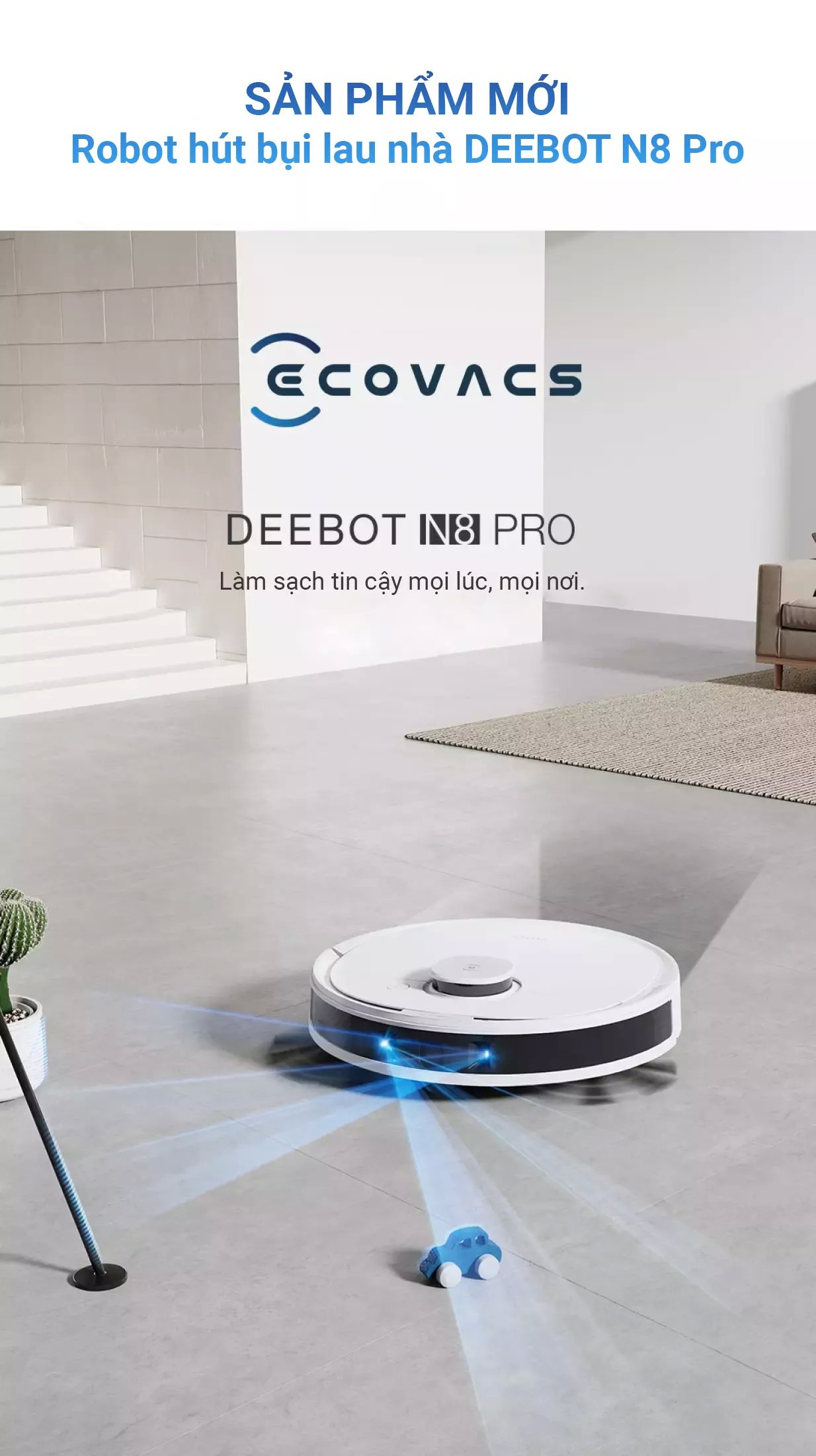 Robot hút bụi lau nhà ECOVACS DEEBOT N8 PRO_thumbnail_1