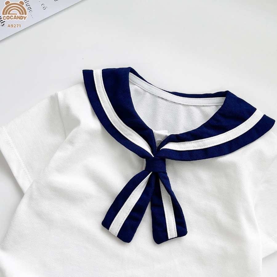 Áo cộc TRẮNG cổ thủy thủ xanh than sọc_thumbnail_3