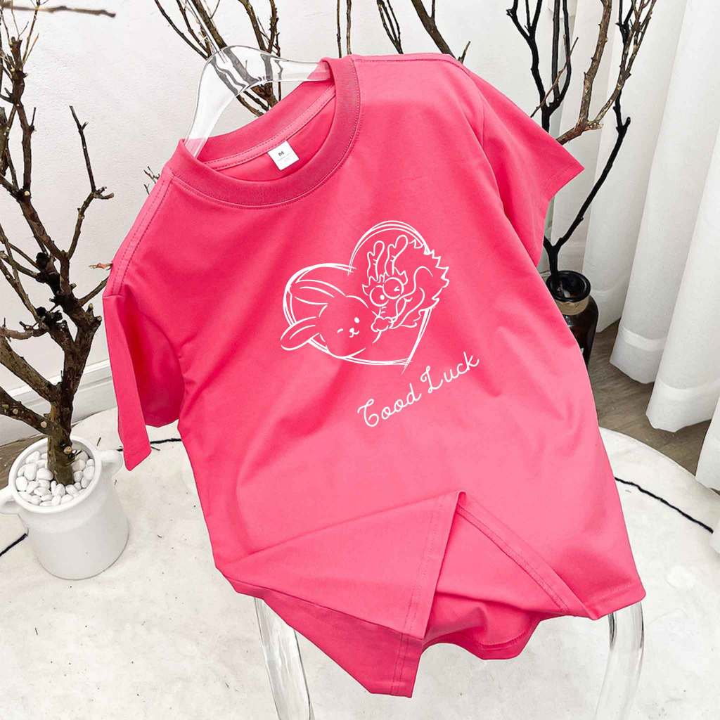 Áo thun nữ Tết form vừa regular ARD911 Miucho Chic cotton cổ tròn in artwork_thumbnail_13