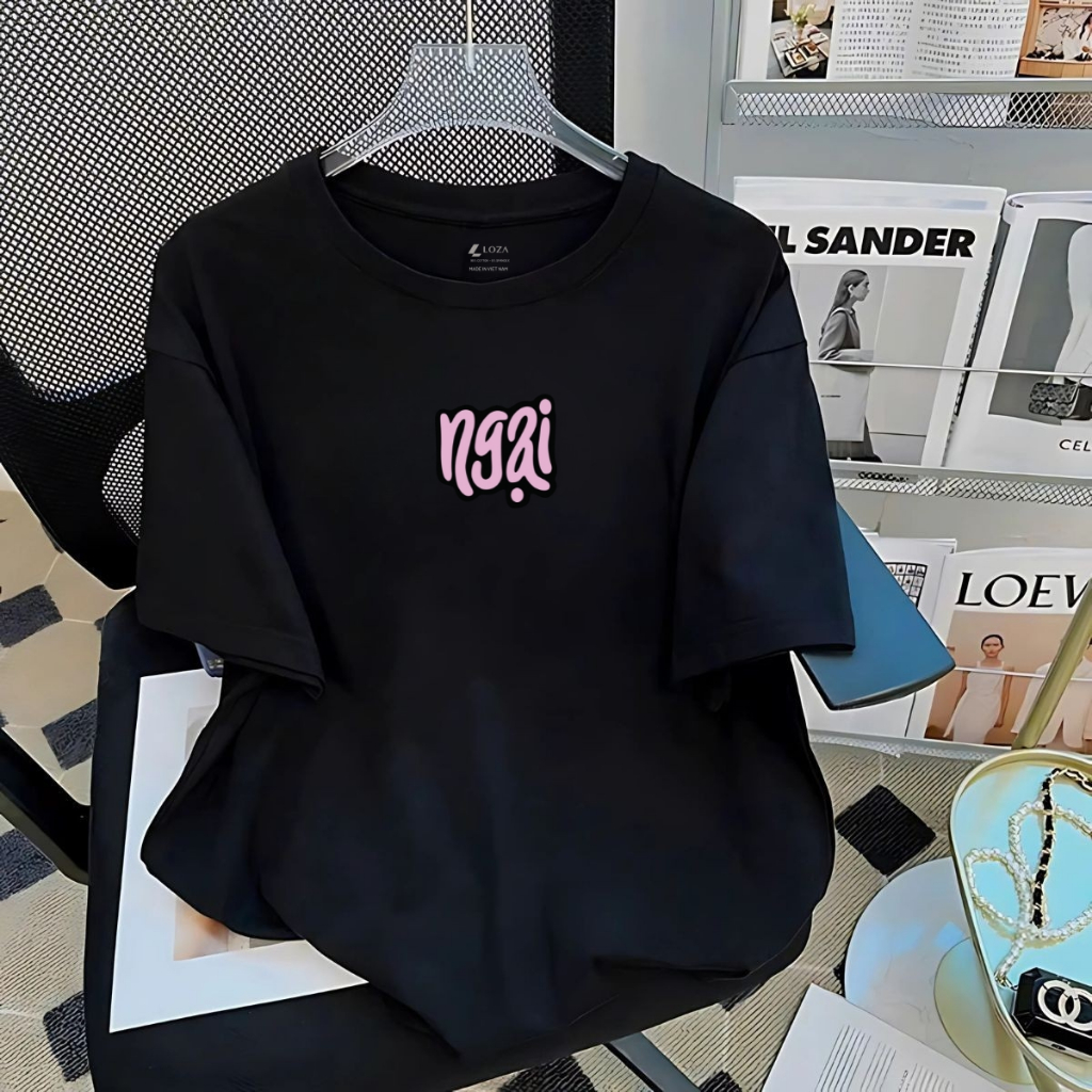 [Form rộng] Áo phông nữ chất liệu cotton co giãn 4 chiều - Áo thun nữ thời trang 𝐋𝐎𝐙𝐀- Mã G0313_thumbnail_5