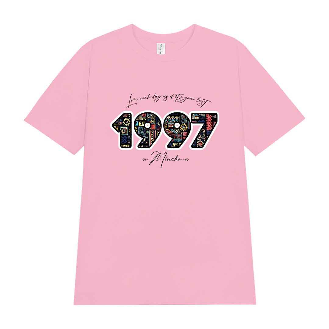 Áo thun nữ in năm sinh 1997 form vừa regular vải cotton 4c thoáng mát ARD1784 Miucho Chic in mix_thumbnail_9