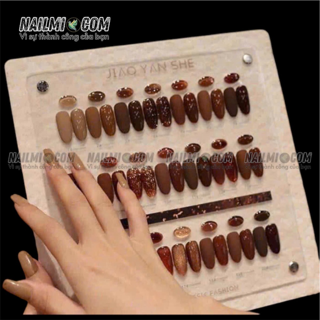 Sét sơn gel - Tông nâu - 20 màu - JIAOYANSHE_thumbnail_1