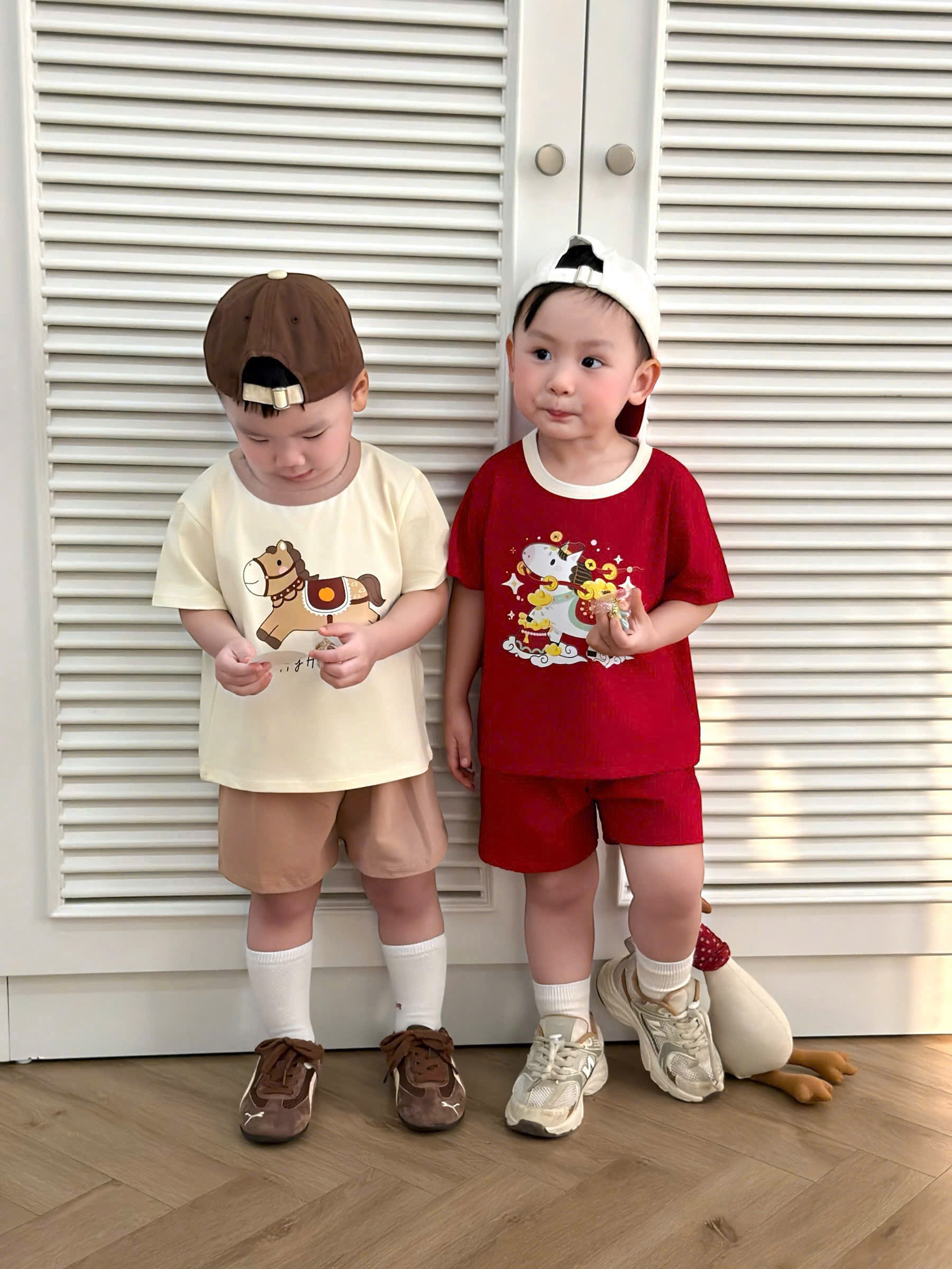 V91 SET 3 BỘ CỘC 3 CON NGỰA ĐỒNG TIỀN- A100.313