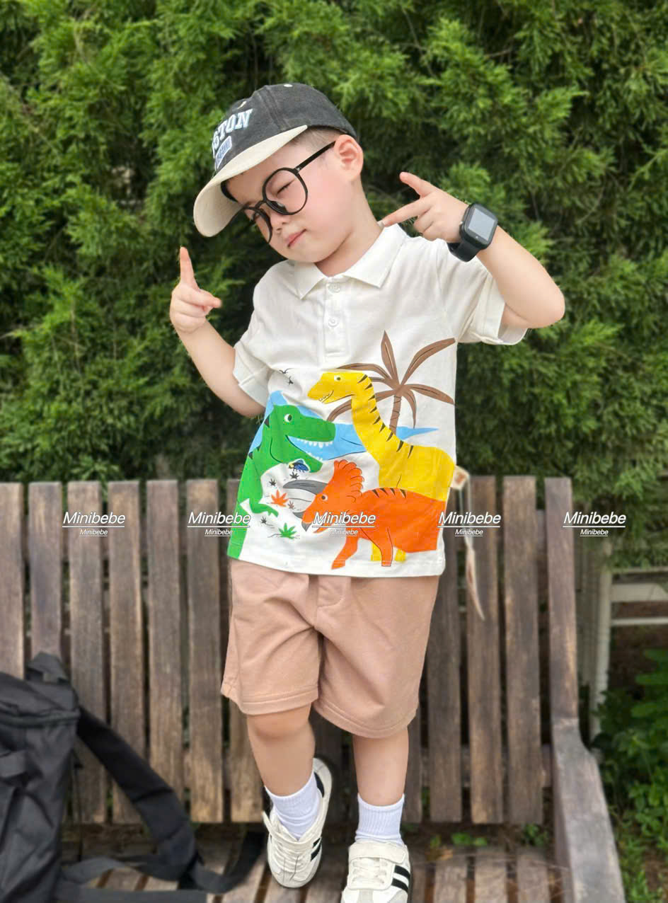 D77 BỘ POLO KHỦNG LONG MINIBEBE - A117.1729