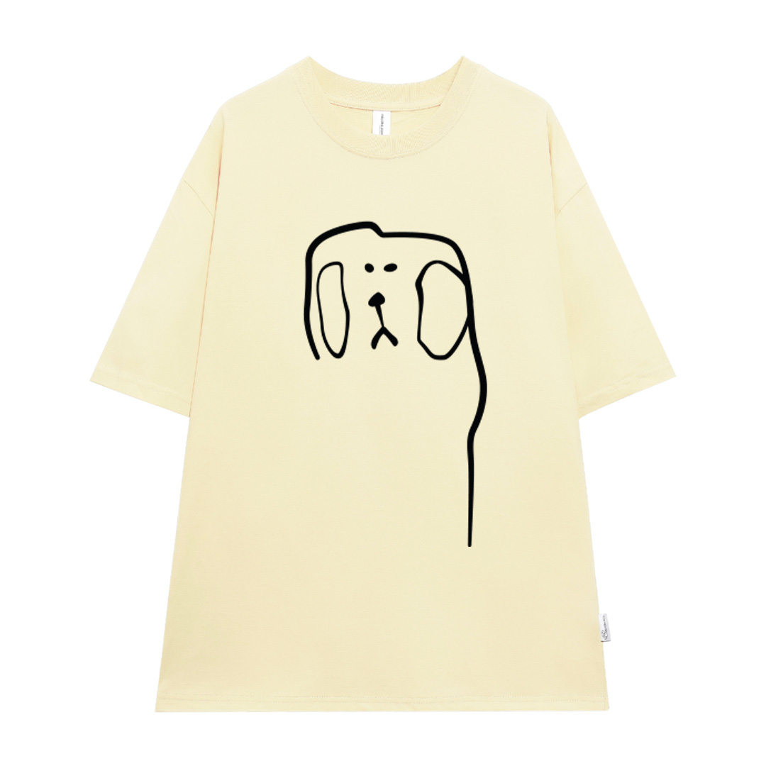 Áo thun cặp đôi couple đáng yêu from rộng ATD1371 Miucho vải cotton cổ tròn in artwork_thumbnail_14