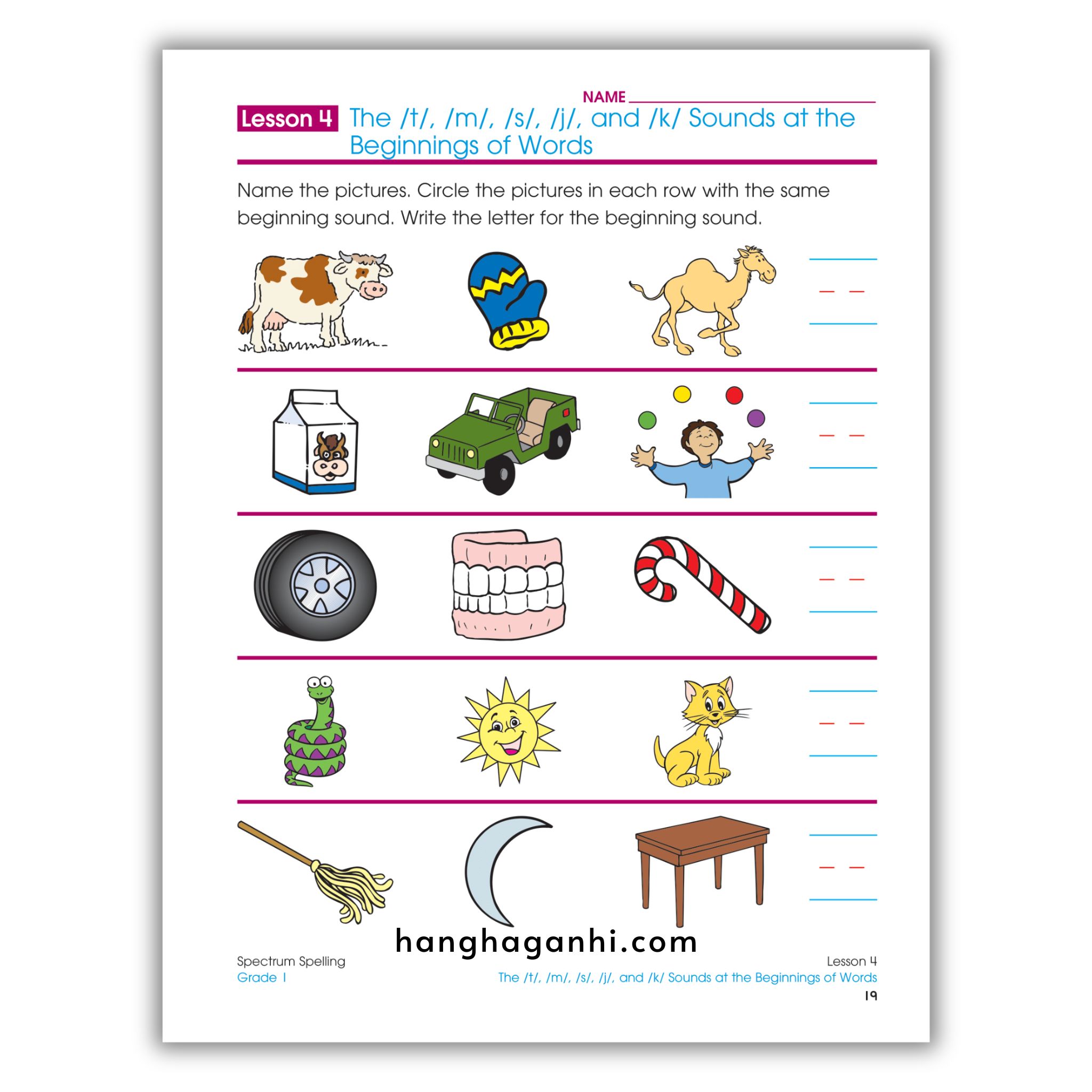Sách Spectrum Spelling Workbook Grade 1_thumbnail_11