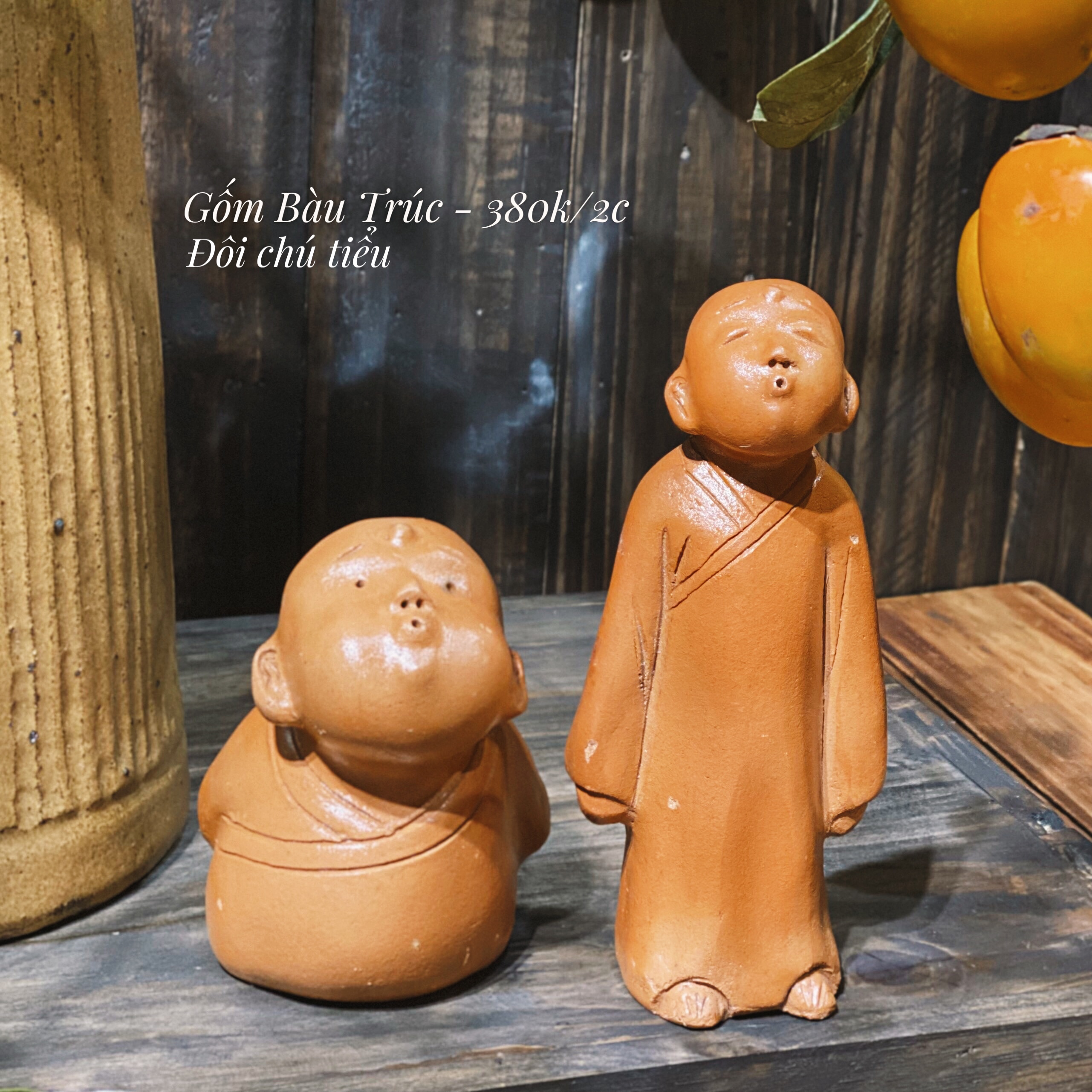 Tượng đôi chú tiểu gốm Bàu Trúc_thumbnail_1