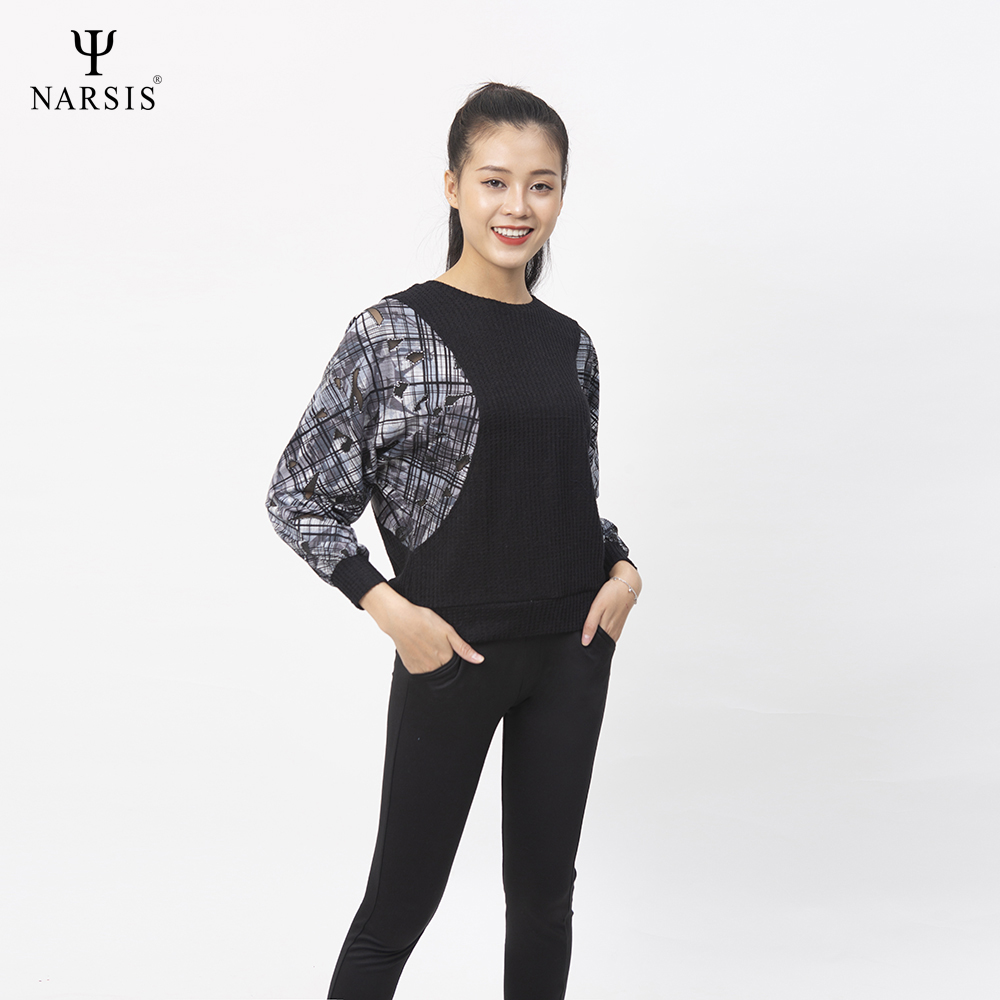 ÁO THU ĐÔNG NỮ L0036 NARSIS VẢI LEN COTTON ẤM ÁP, THOÁNG MÁT, GIỮ ẤM TỐT, MỀM MẠI_thumbnail_3