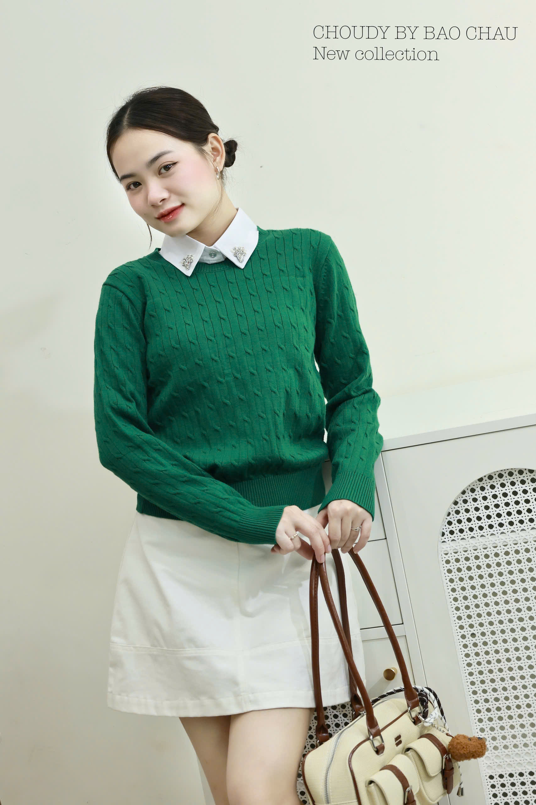 SALE A768 ÁO DỆT KIM TAY DÀI 5 MÀU_thumbnail_20