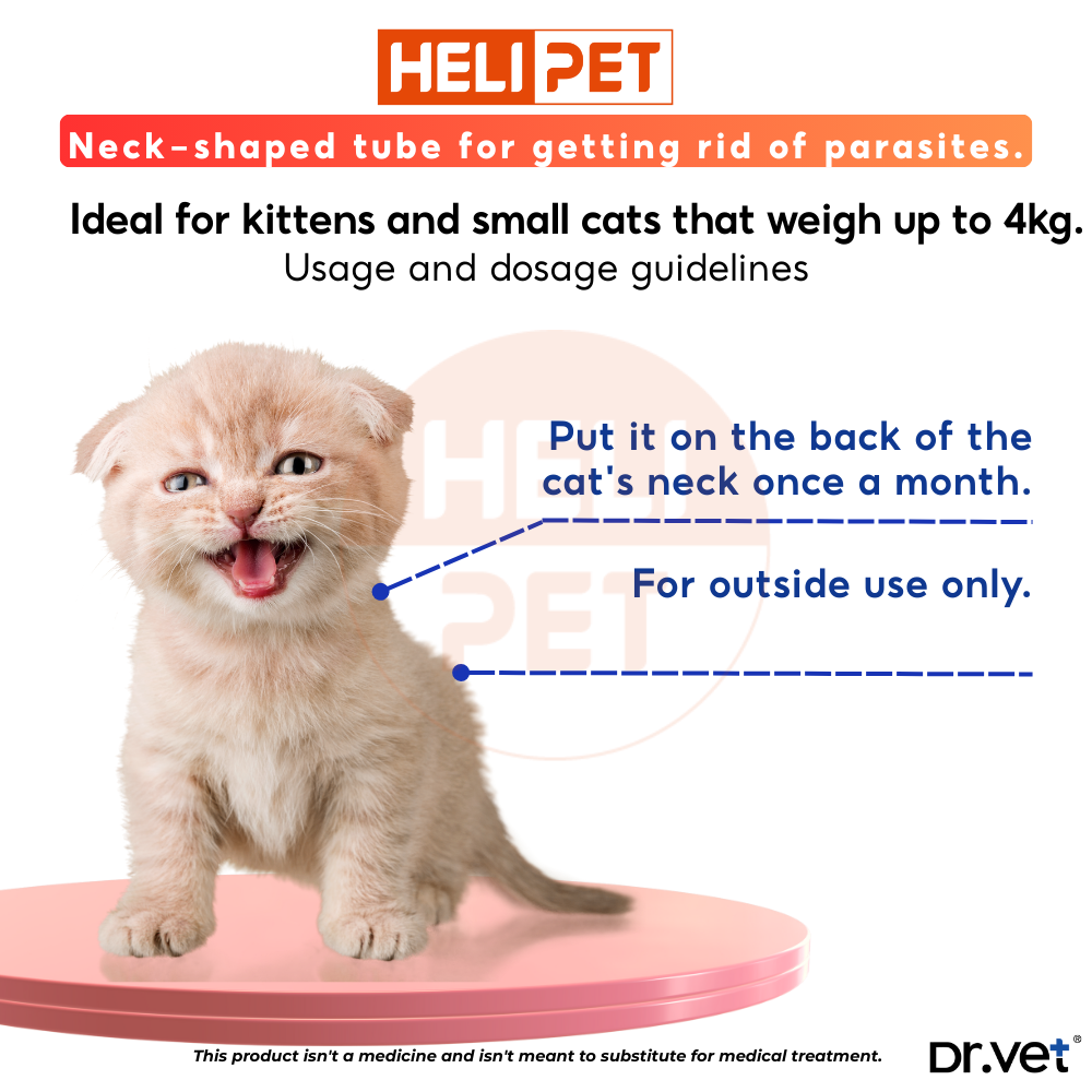 DR.VET flea, tick, and worm treatment drops for cats._thumbnail_3