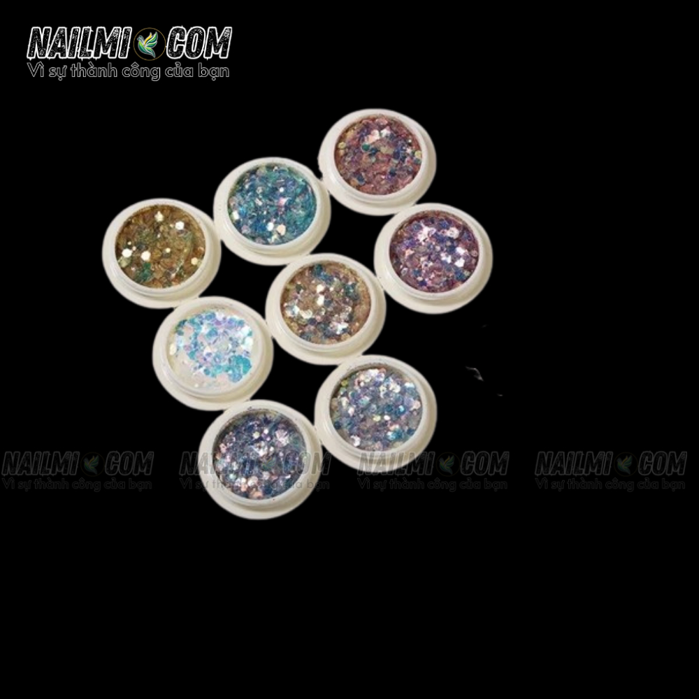 Set nhũ kim tuyến - vảy cá - 8 hũ - L2_thumbnail_1