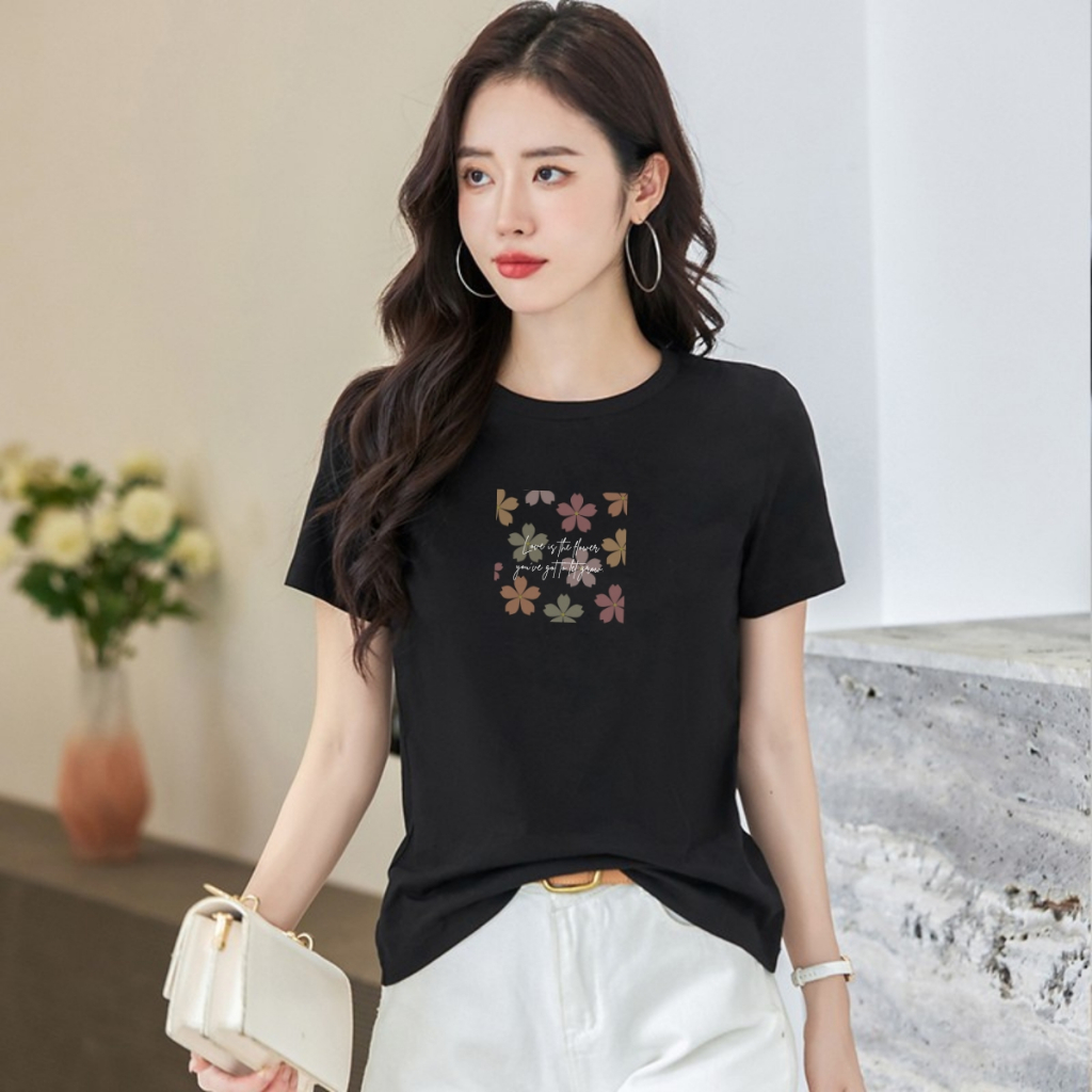 [Form vừa] Áo thun nữ 𝐋𝐎𝐙𝐀 in chữ 