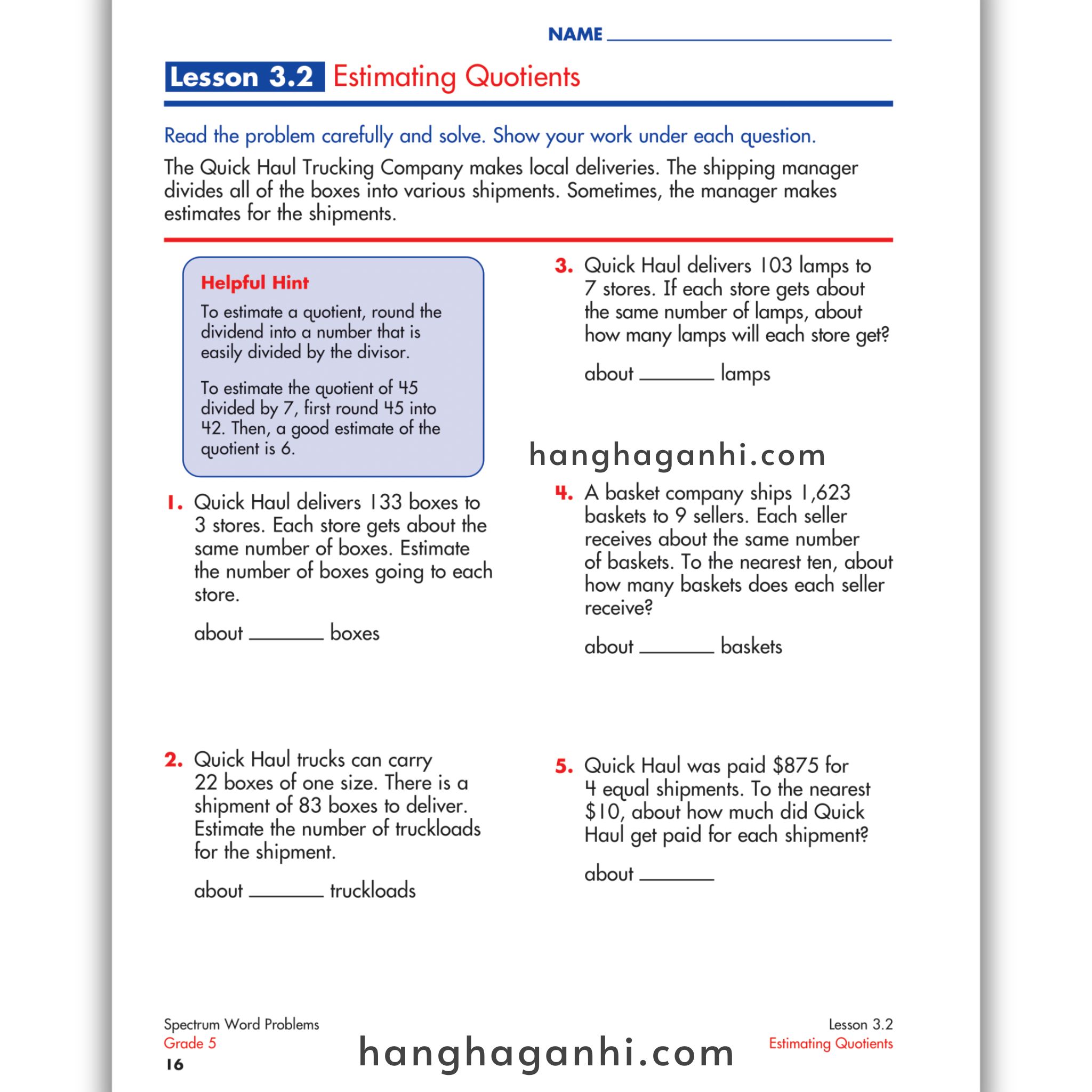 Sách Spectrum Word Problems Workbook Grade 5_thumbnail_10