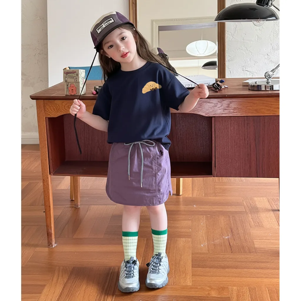 Áo thun form rộng bé trai bé gái Kado vải cotton thoáng mát mềm mại basic in artwork 2926_thumbnail_5