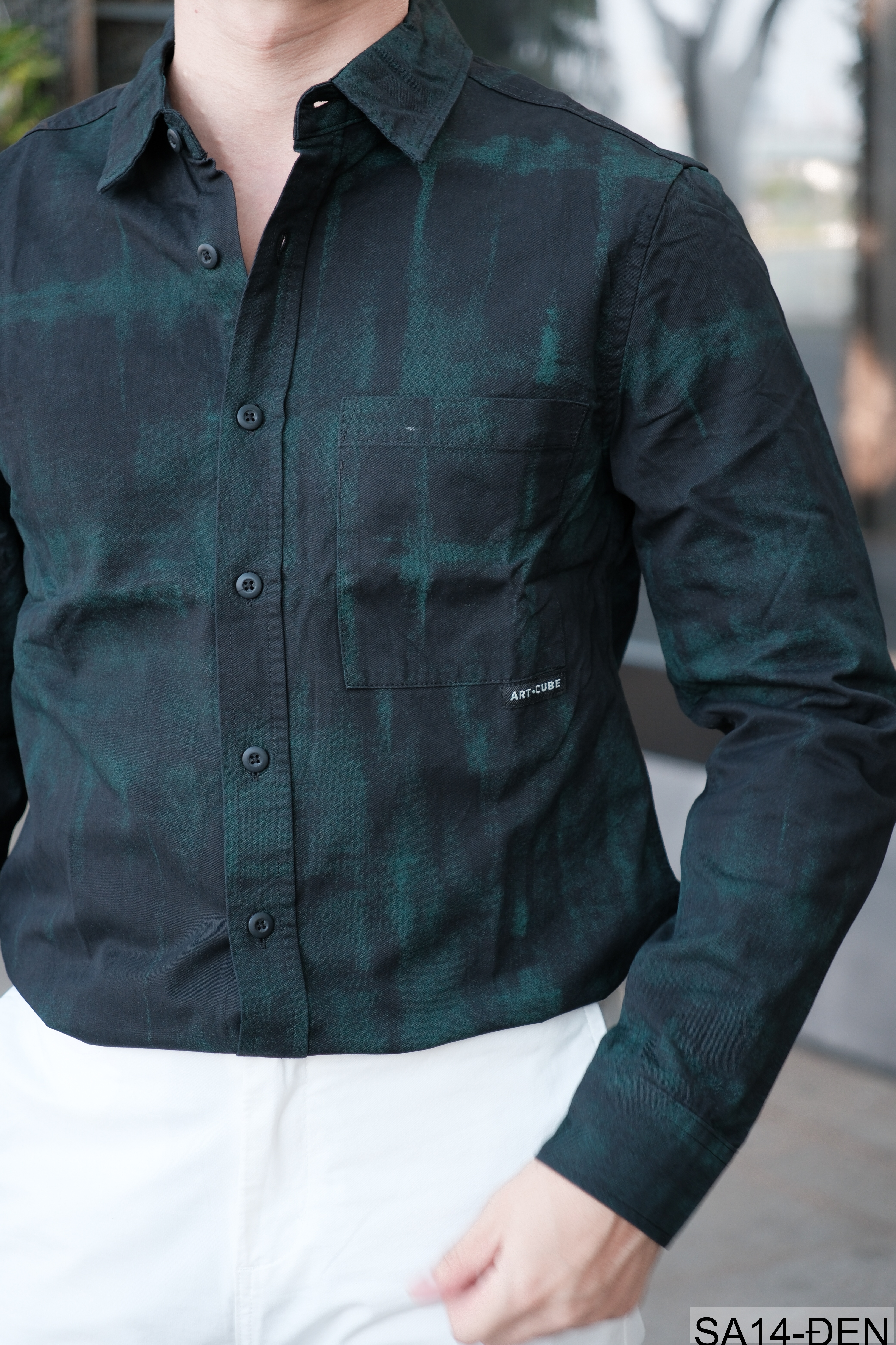 SA14 - Áo sơ mi nam dài tay in họa tiết phong cách Nhật, dáng rộng thoải mái, chất cotton mềm mại_thumbnail_13