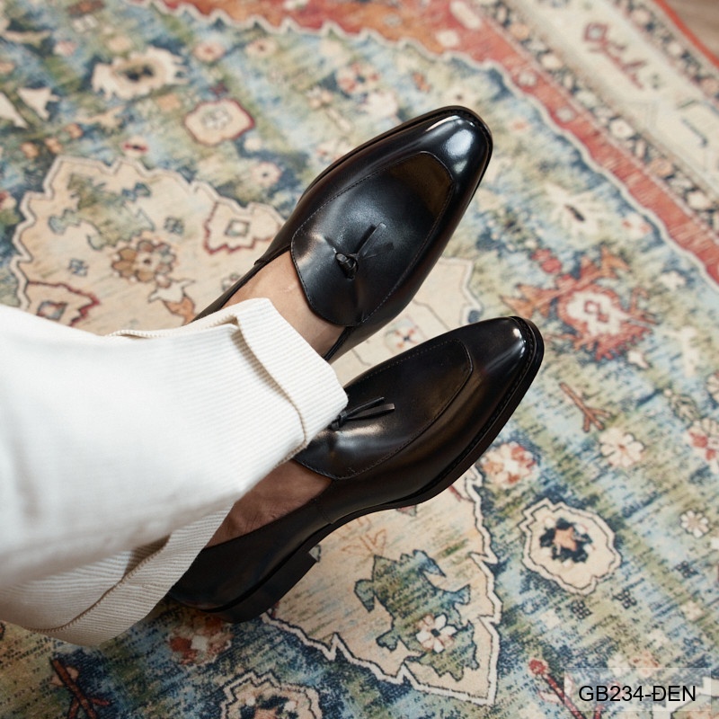 GB234 - Giày Nam Lười Da Bò Thời Trang Hàn Quốc Đế Cao Su Thoáng Khí_thumbnail_6