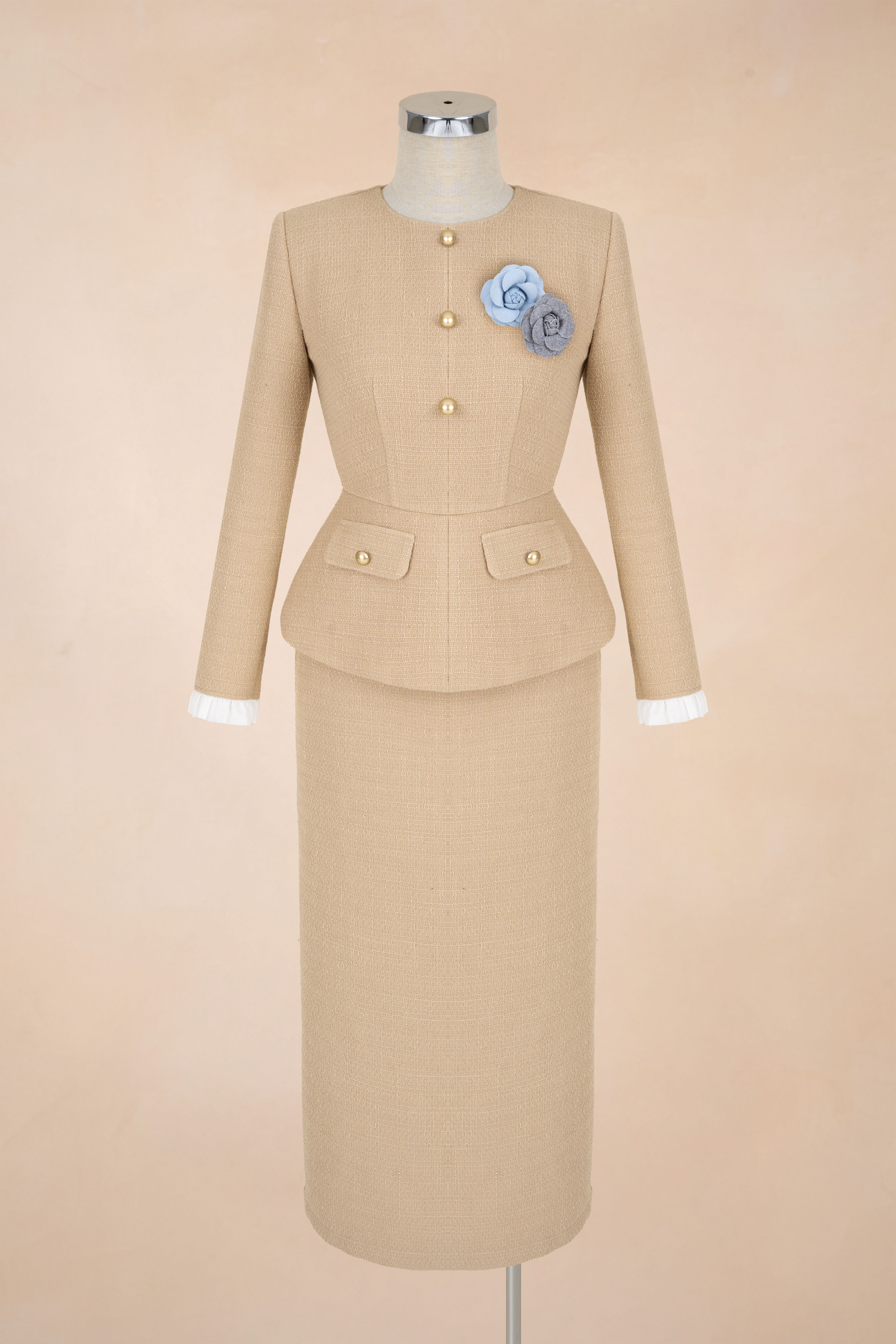 Đầm Bút Chì Dạ Nắp Túi