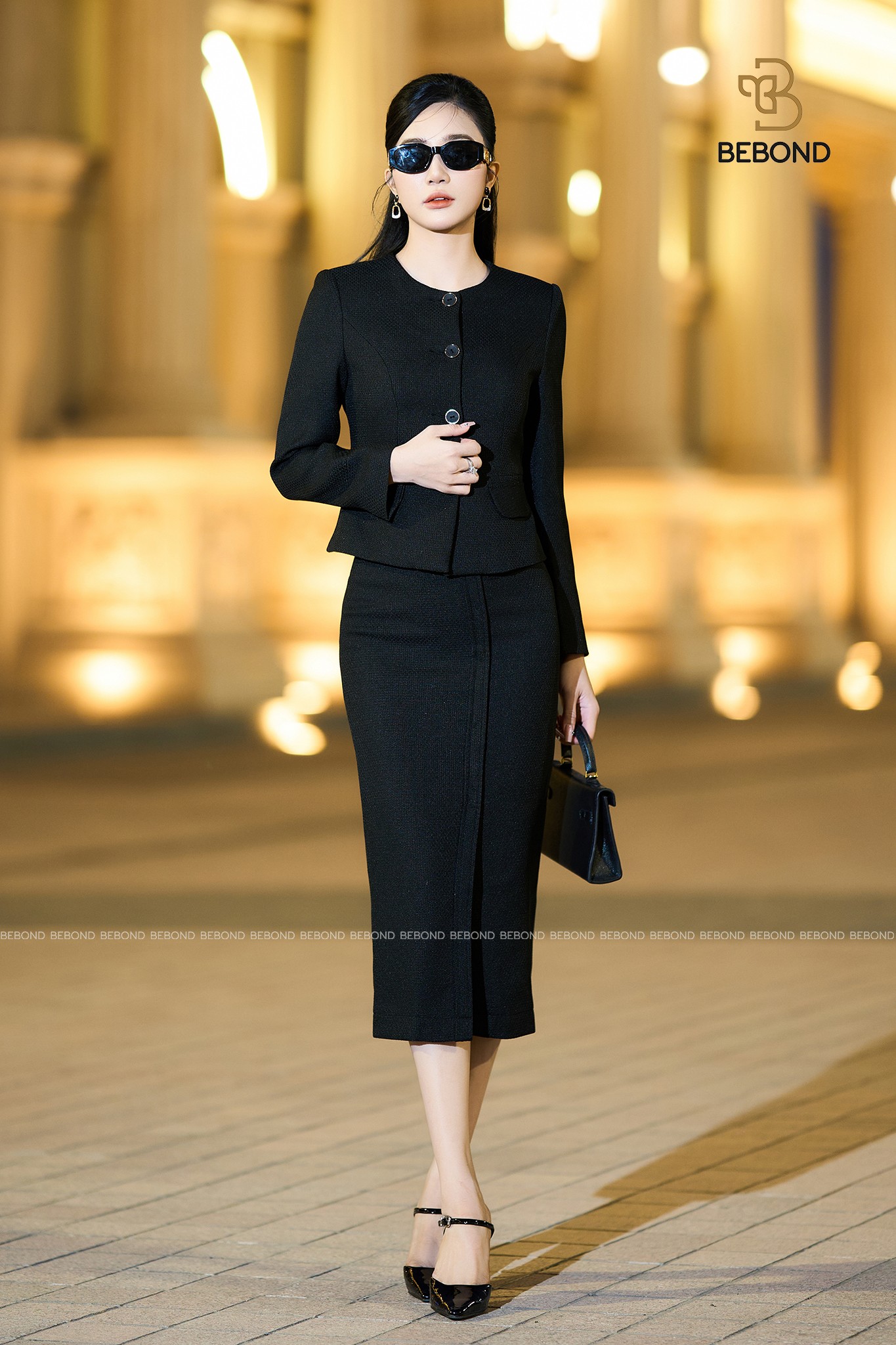 Set vest OLIVER màu ĐEN