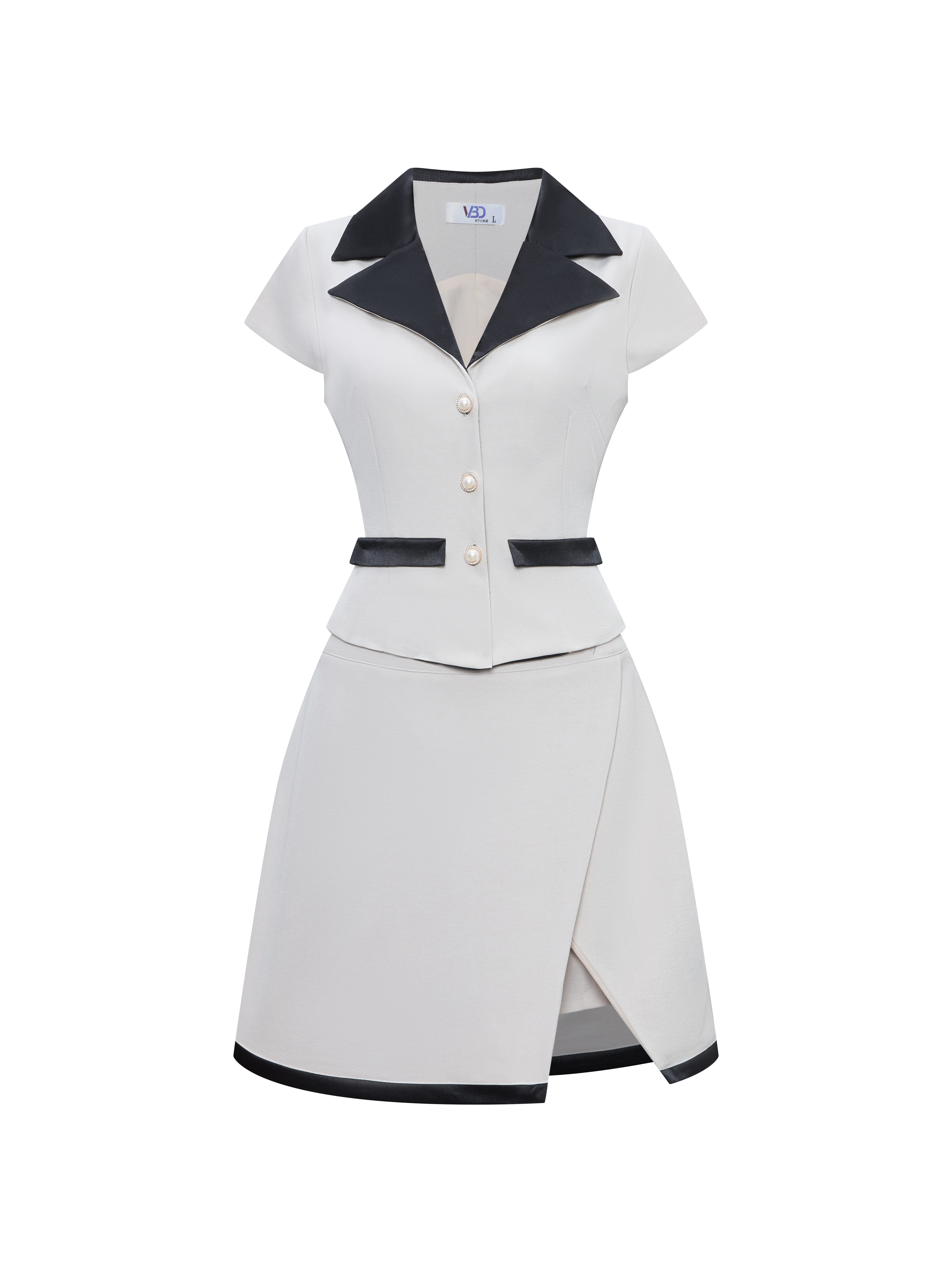 BIGSIZE NỮ- Sét áo kèm chân váy kiểu SET08