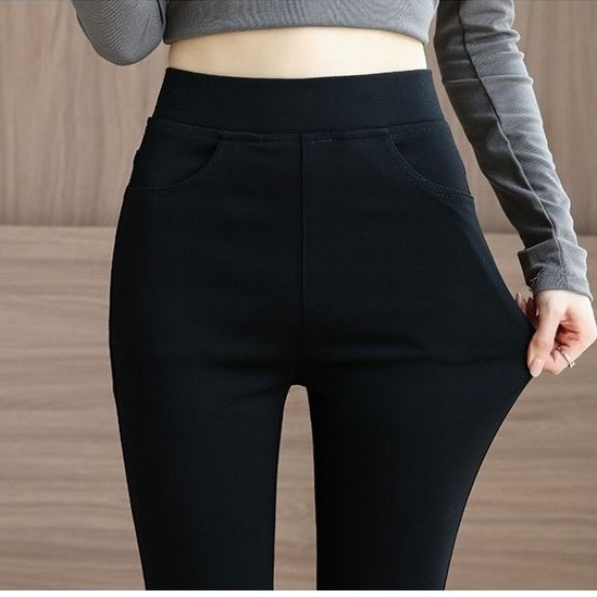 Quần legging nữ ống loe cạp cao chất liệu umi co giãn 4 chiều - Quần nữ Loza LQ034210_thumbnail_4