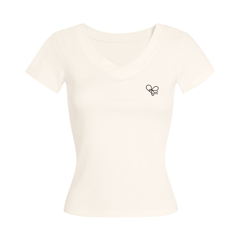 Áo thun nữ cổ tim ôm body Beezy 2489 form ôm 100% Visco dễ phối đồ thoáng mát thấm hút mồ hôi size S M L_thumbnail_9