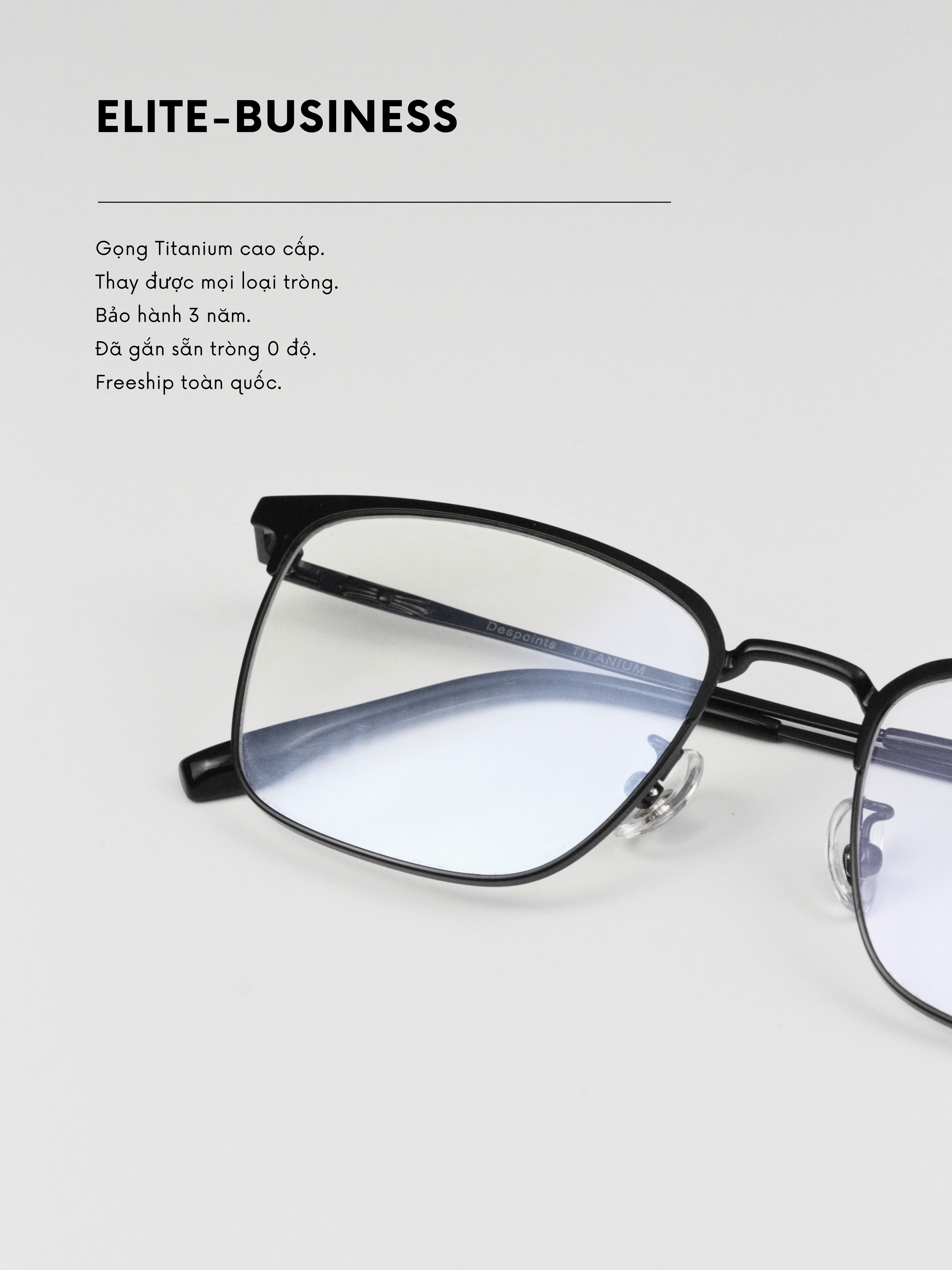 𝐍𝐄𝐖 Gọng Kính Nam Despoints Titanium cao cấp Business Elite, gọng Titan thay được mọi loại tròng_thumbnail_16