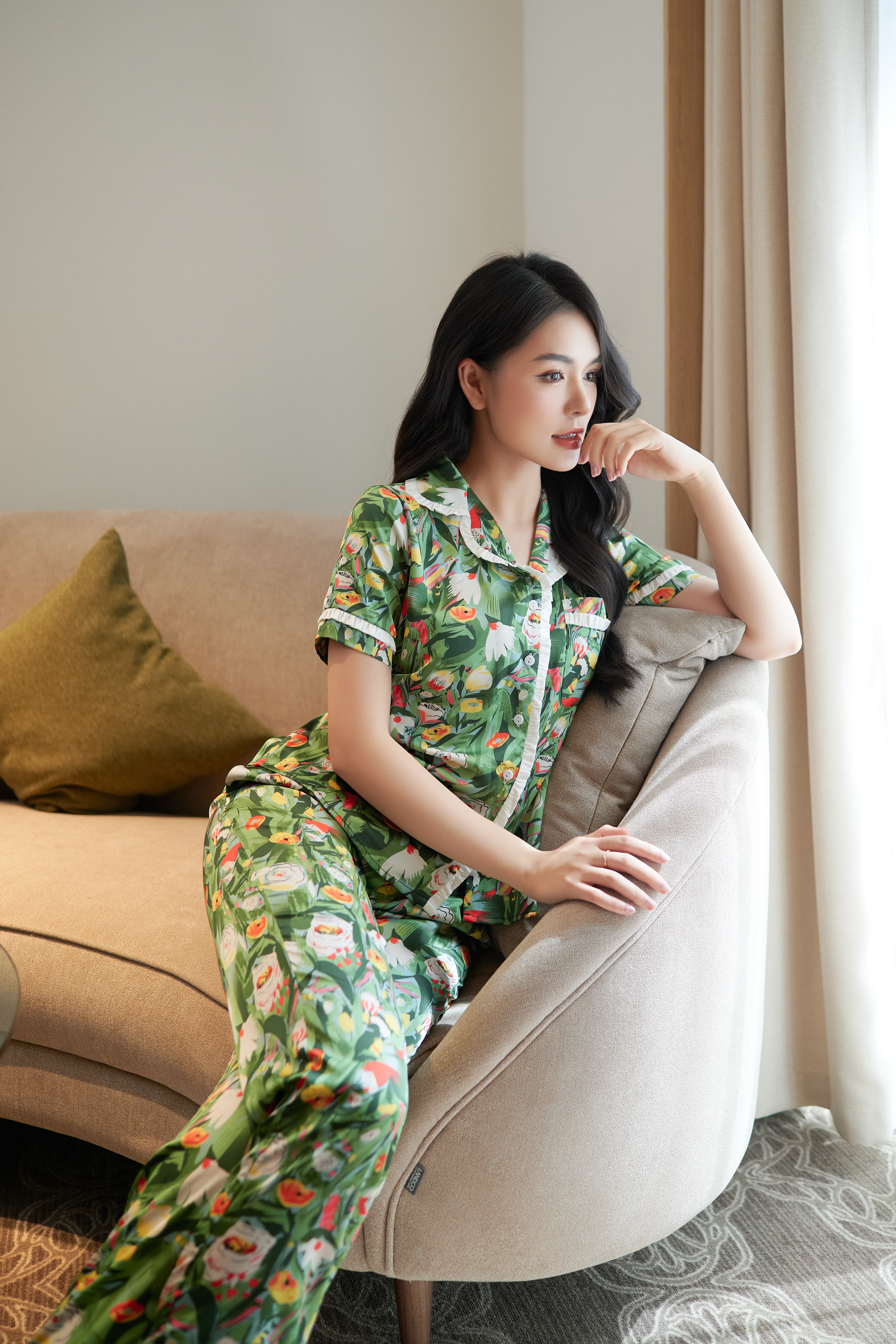 Bộ ngủ áo cộc tay, quần dài BN12_thumbnail_1