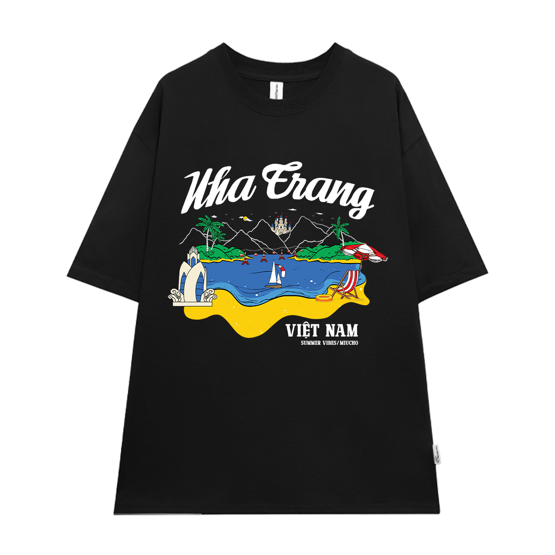 Áo thun du lịch Nha Trang ATD1261 Miucho vải cotton thoáng mát in mix_thumbnail_6