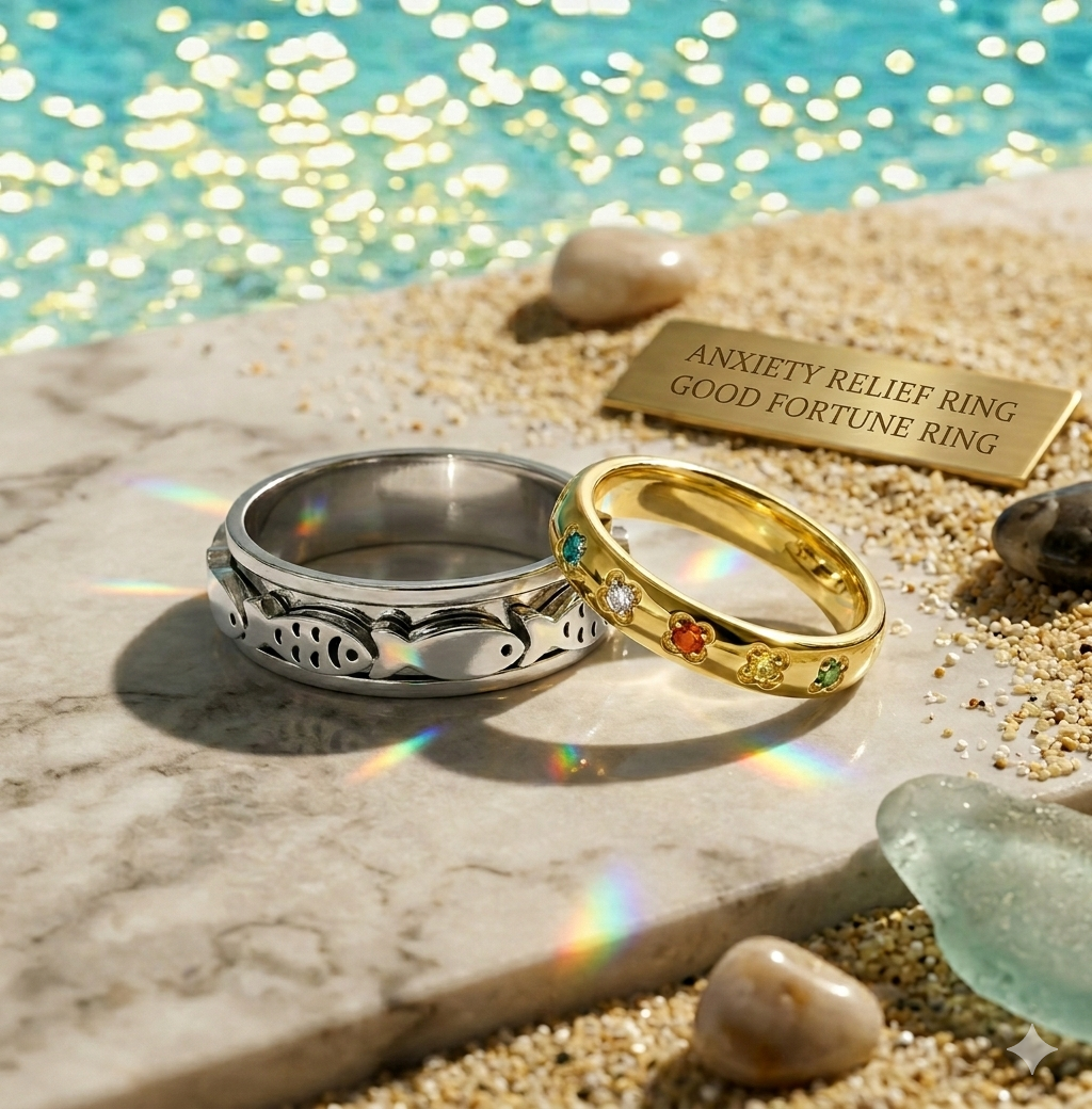 Anxiety Relief Ring + Good Fortune Ring