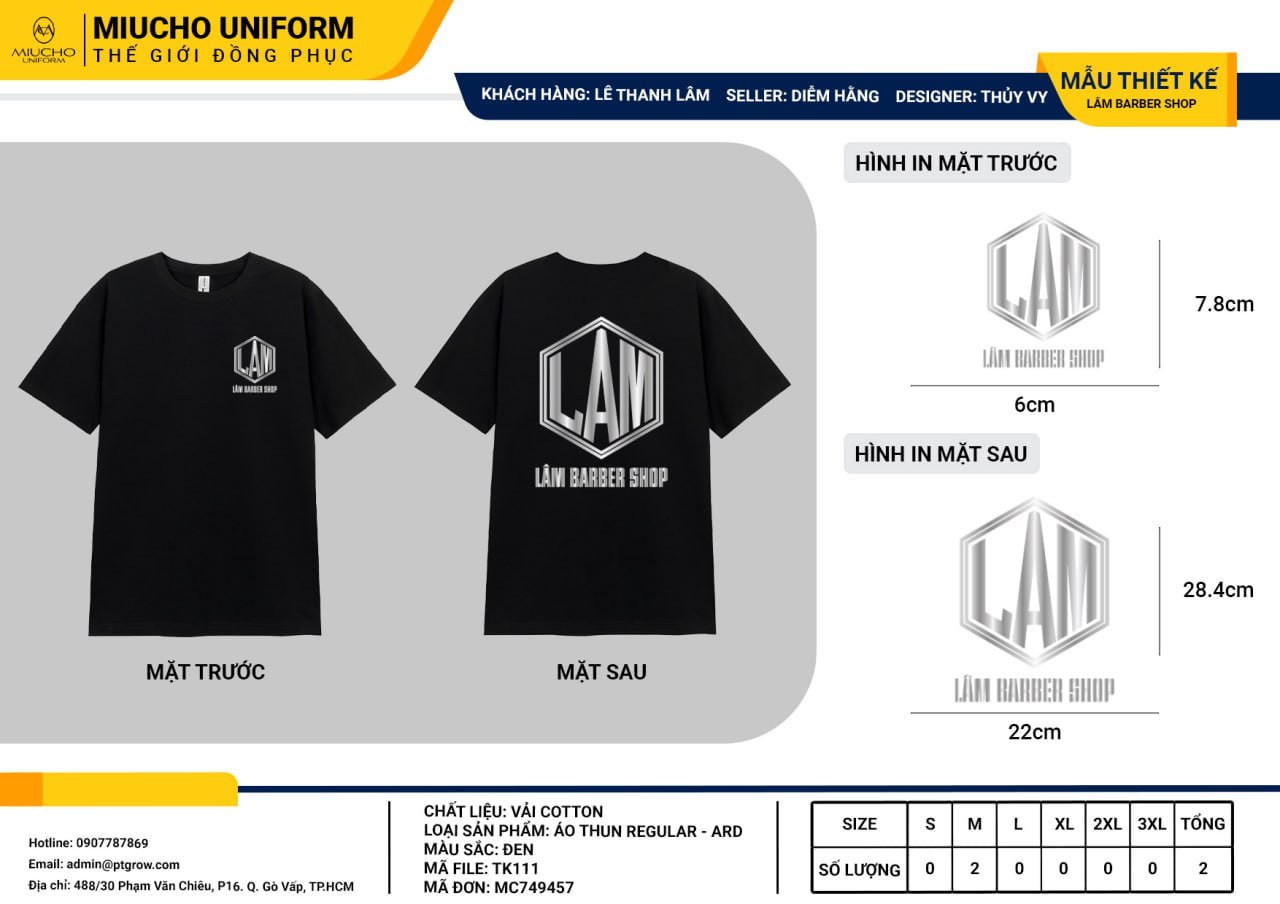 Áo baby tee thiết kế như yêu cầu TK111