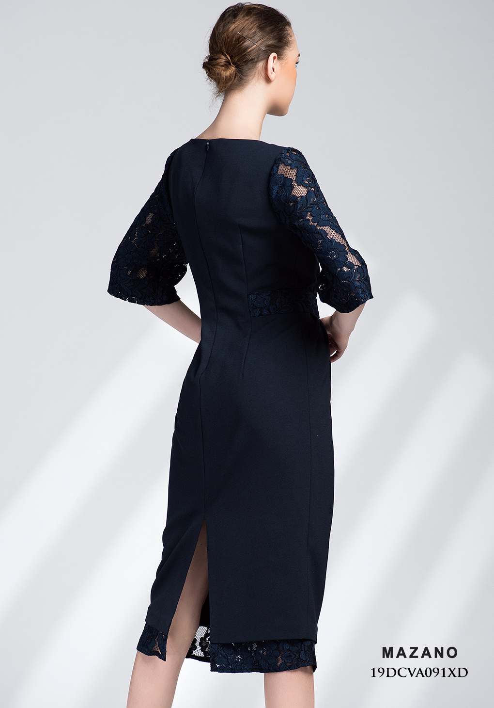 Đầm xanh than phối ren đính hoa_thumbnail_3