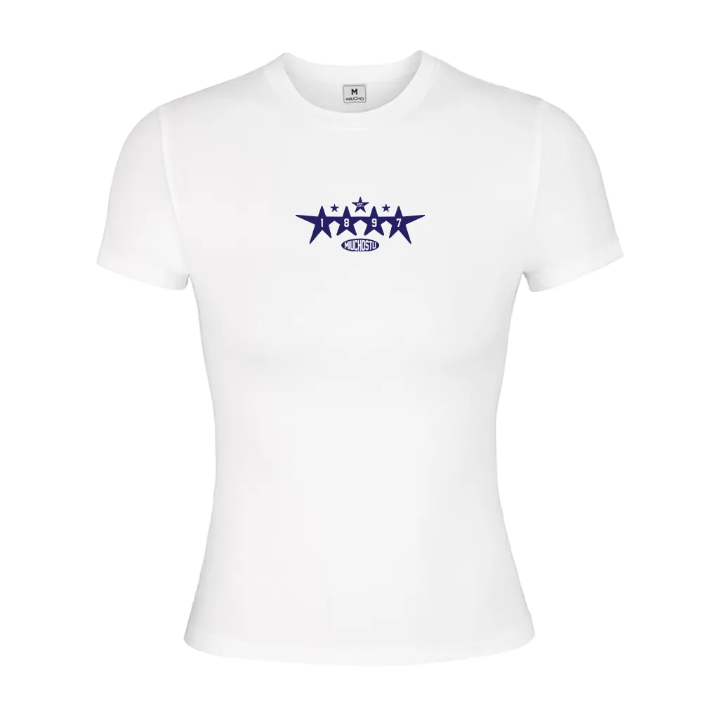 Áo baby tee nữ slim fit Beezy vải visco thoáng mát ôm body tay ngắn cổ tròn basic in mix_thumbnail_0