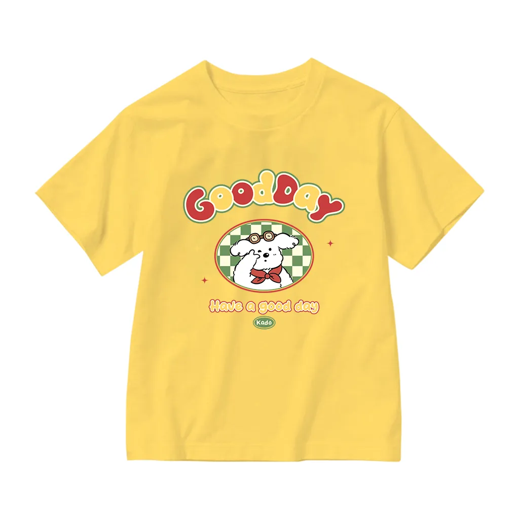 Áo thun kid hình cún đáng yêu Kado vải cotton thoáng mát dày dặn đủ size nhiều màu 2940_thumbnail_0