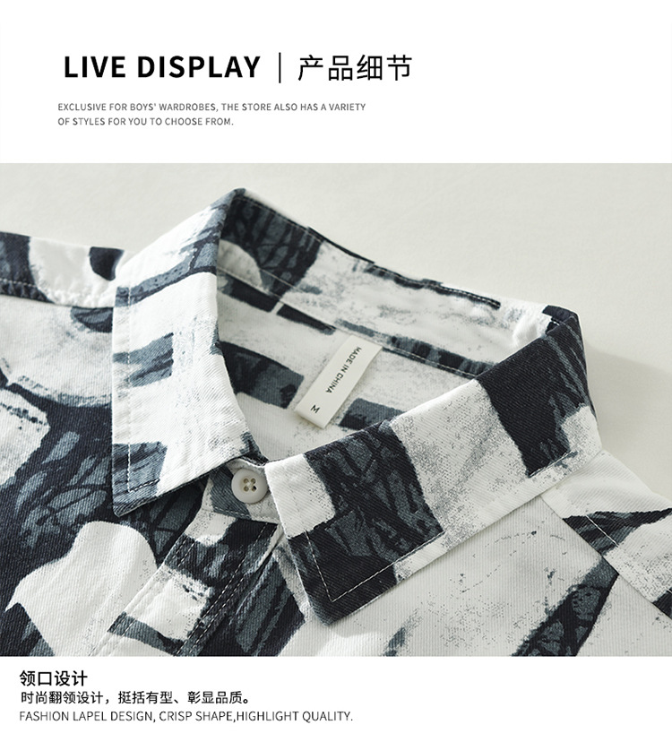 Áo sơ mi tay ngắn nam phong cách Nhật Bản – họa tiết nghệ thuật, thời trang đa năng, form rộng, chất liệu cotton thoáng mát_thumbnail_5