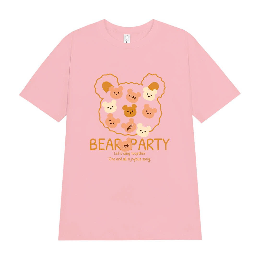 Áo thun nữ form vừa regular ARD2286 Miucho vải cotton co giãn thoáng mát cổ tròn in mix_thumbnail_13