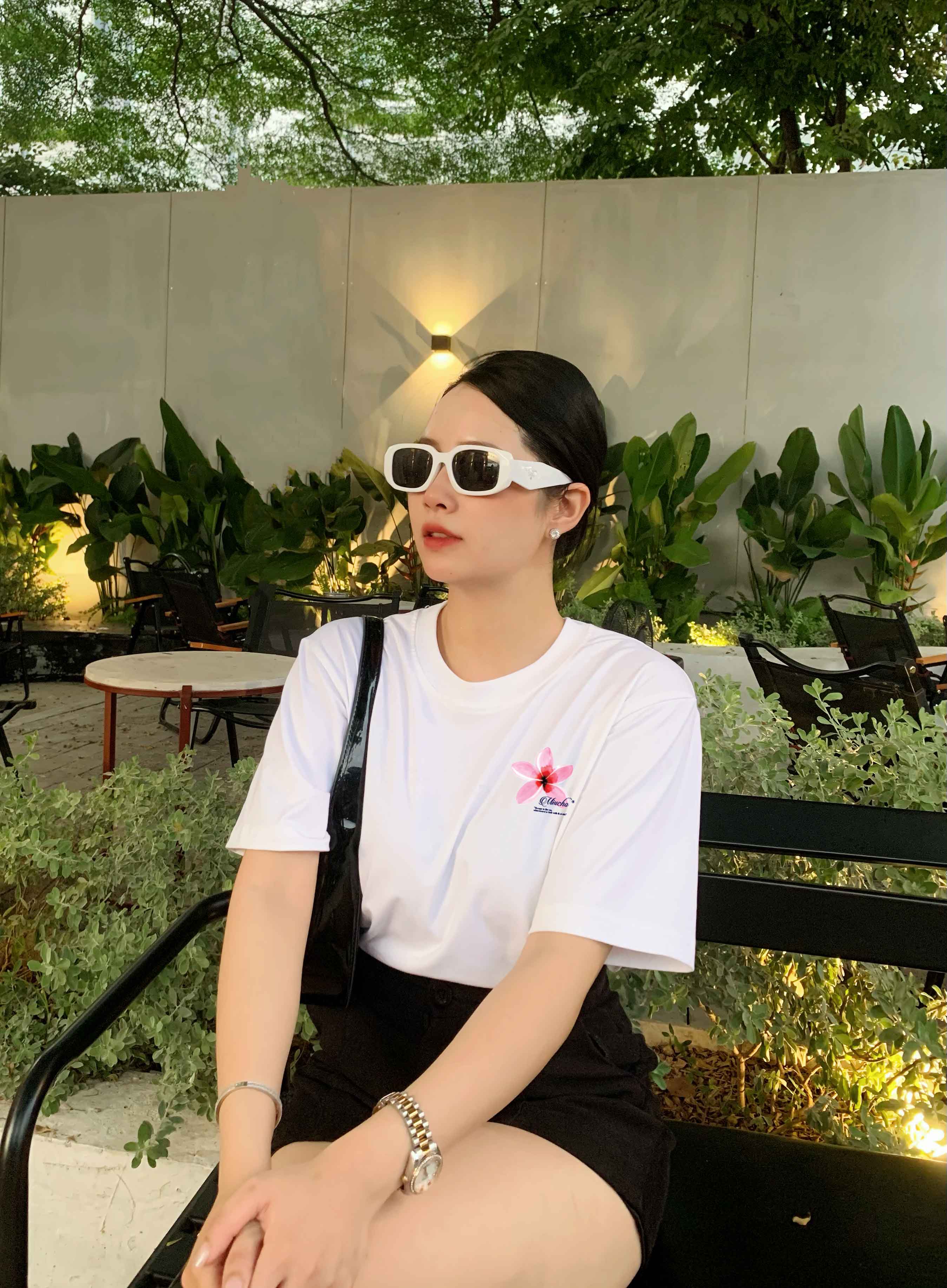 Áo thun nữ in hoa nhỏ xinh form vừa regular ARD1331 Miucho chic vải cotton in mix_thumbnail_4