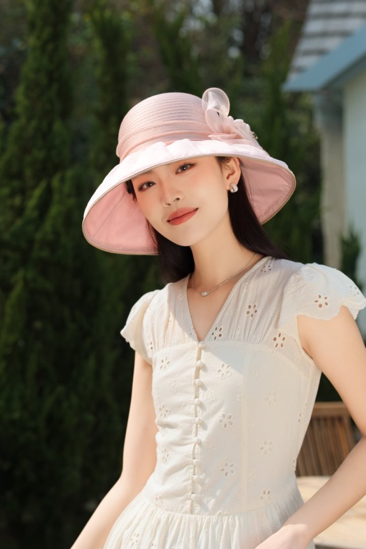 Mũ vành rộng có nơ hoa Hàn Quốc HZ2516_thumbnail_10