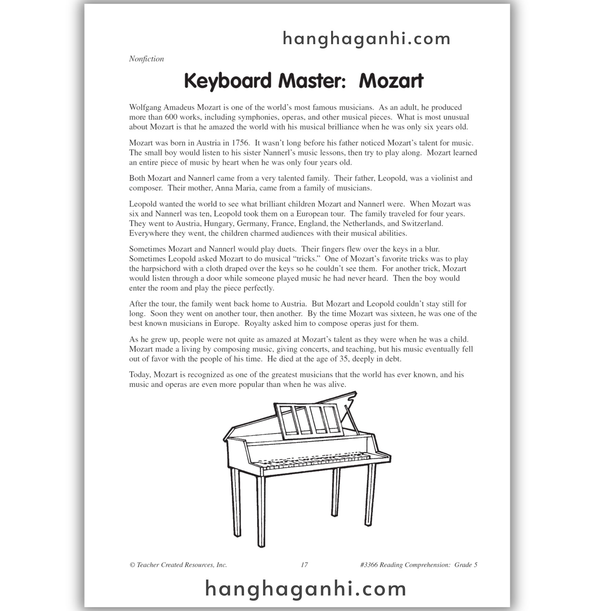Reading Comprehension Grade 5 Teacher Created Resources, sách đọc hiểu lớp 5_thumbnail_6